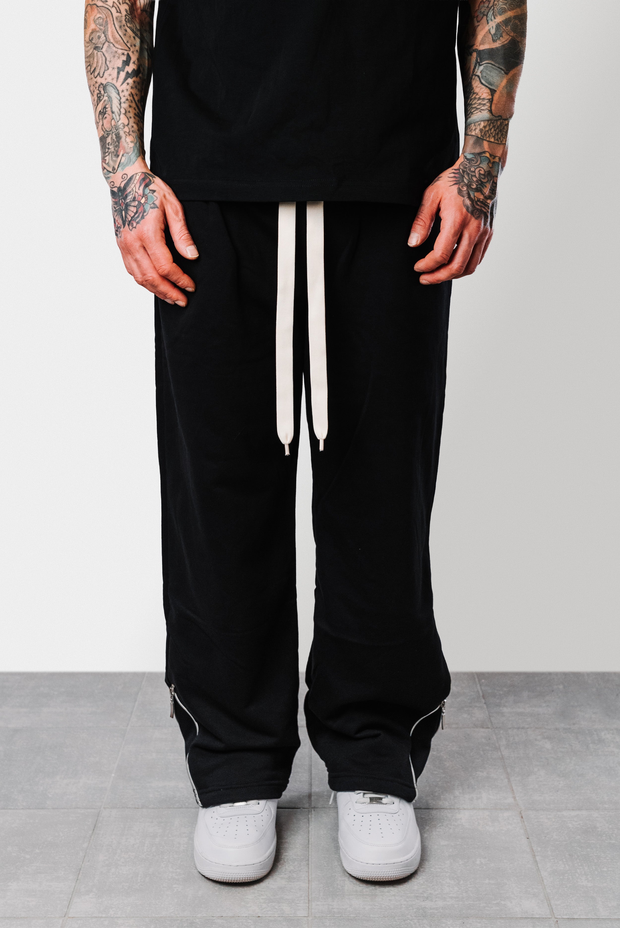 ZIP SUMMER TRACKSUIT BLACK PANTS - Replacement Brand