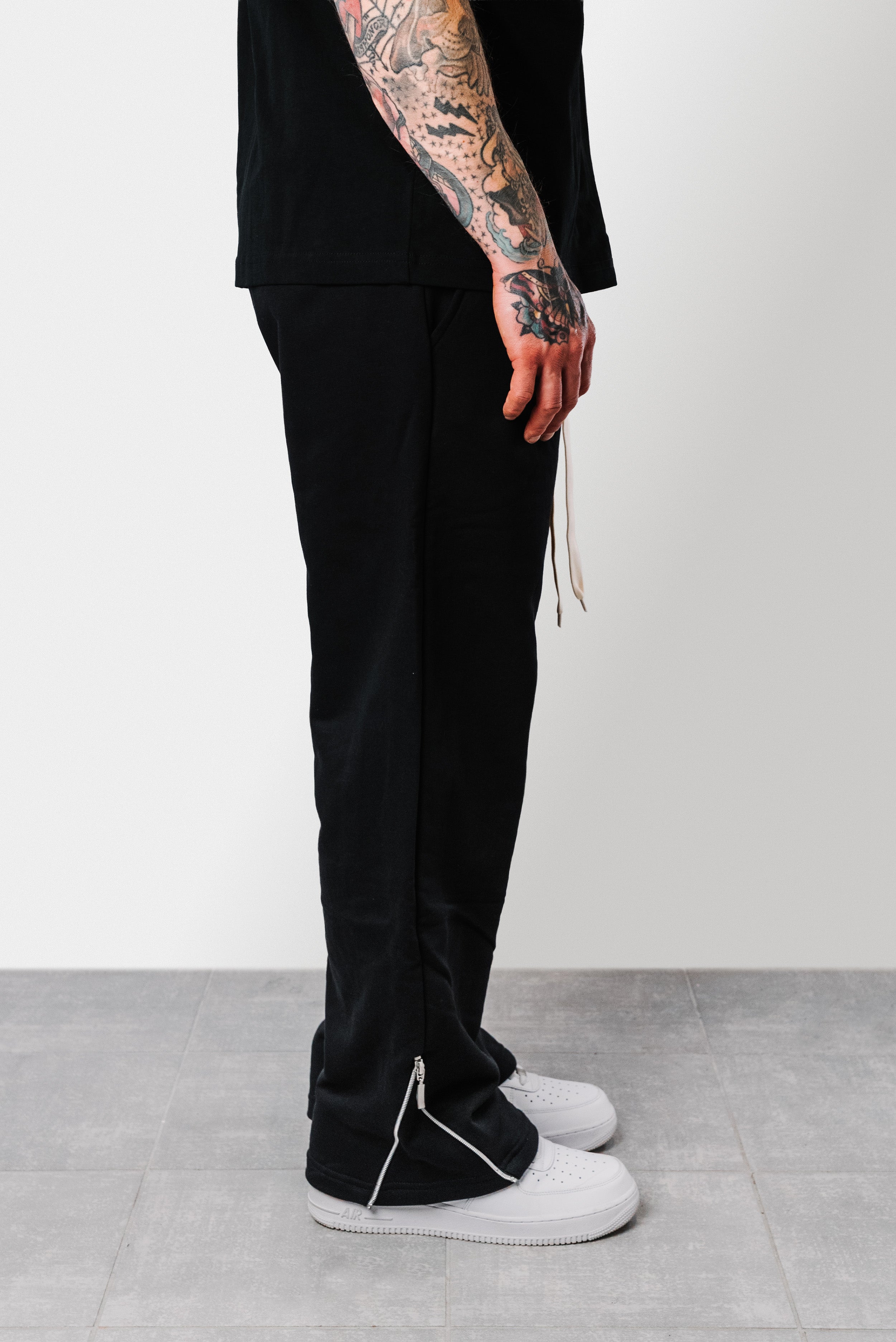 ZIP SUMMER TRACKSUIT BLACK PANTS - Replacement Brand