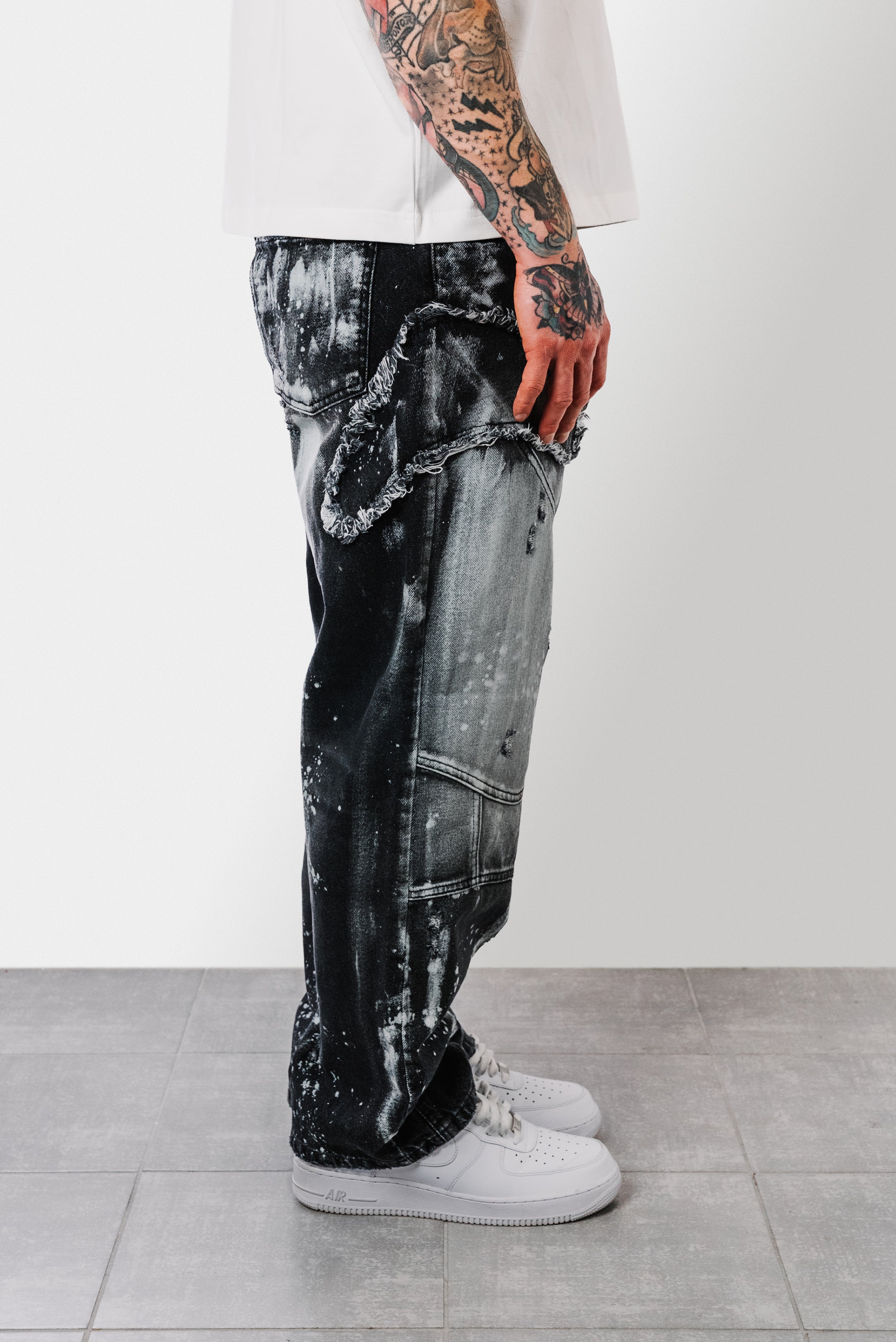 SUPER BAGGY 425 BLACK JEANS