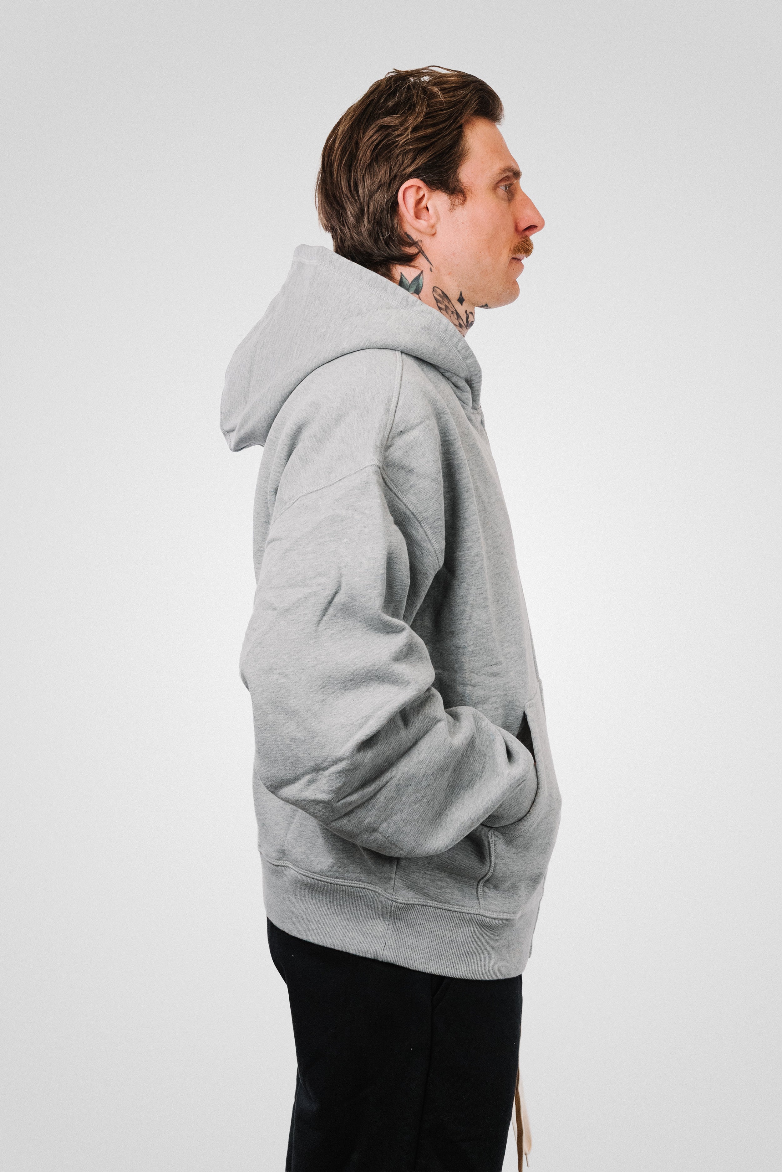 CORTEIZ MINI ISLAND ZIP HOODIE HEATHER GREY
