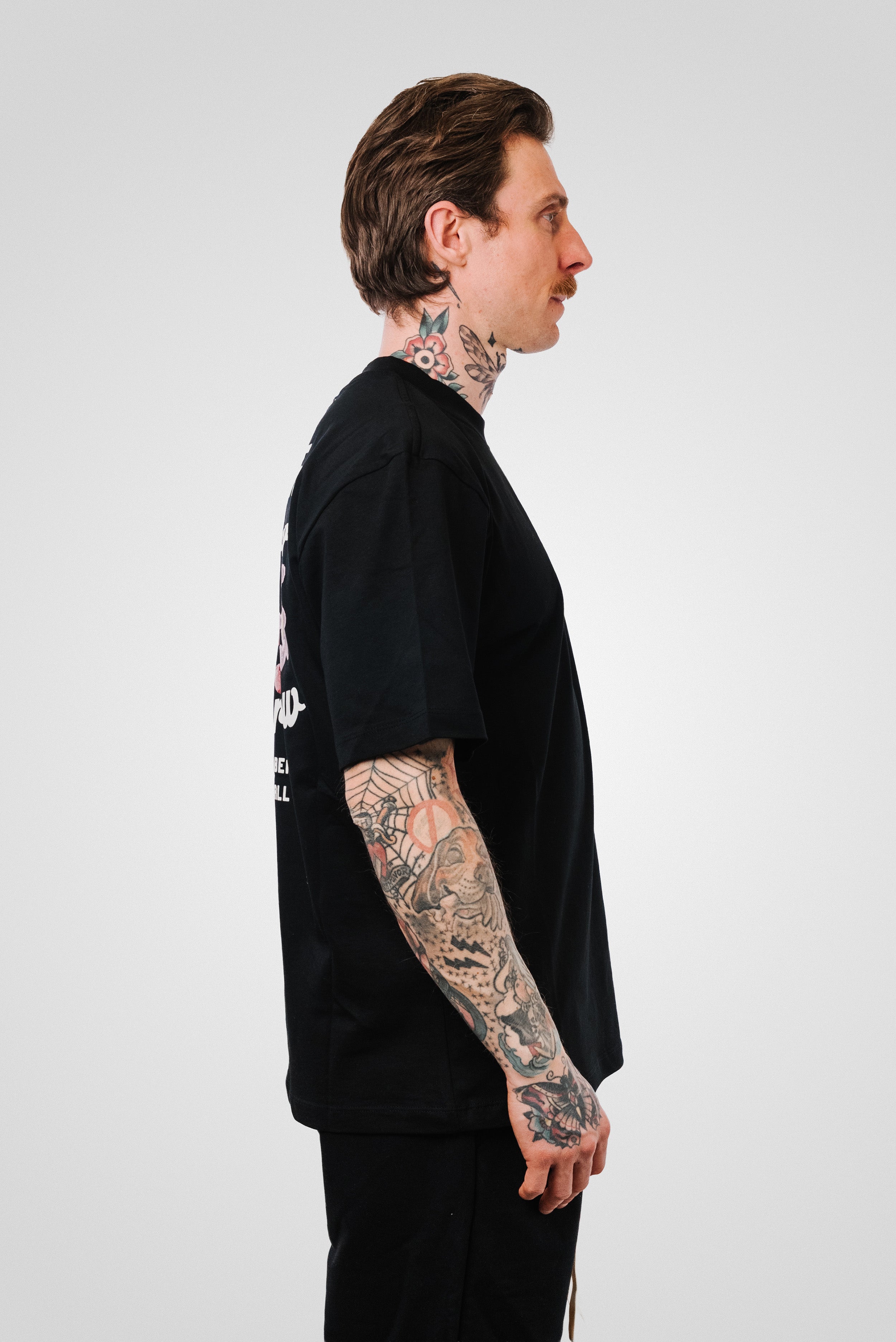 THE LOVE FOR THE CREW JERSEY TEE BLACK UNISEX - Barrow