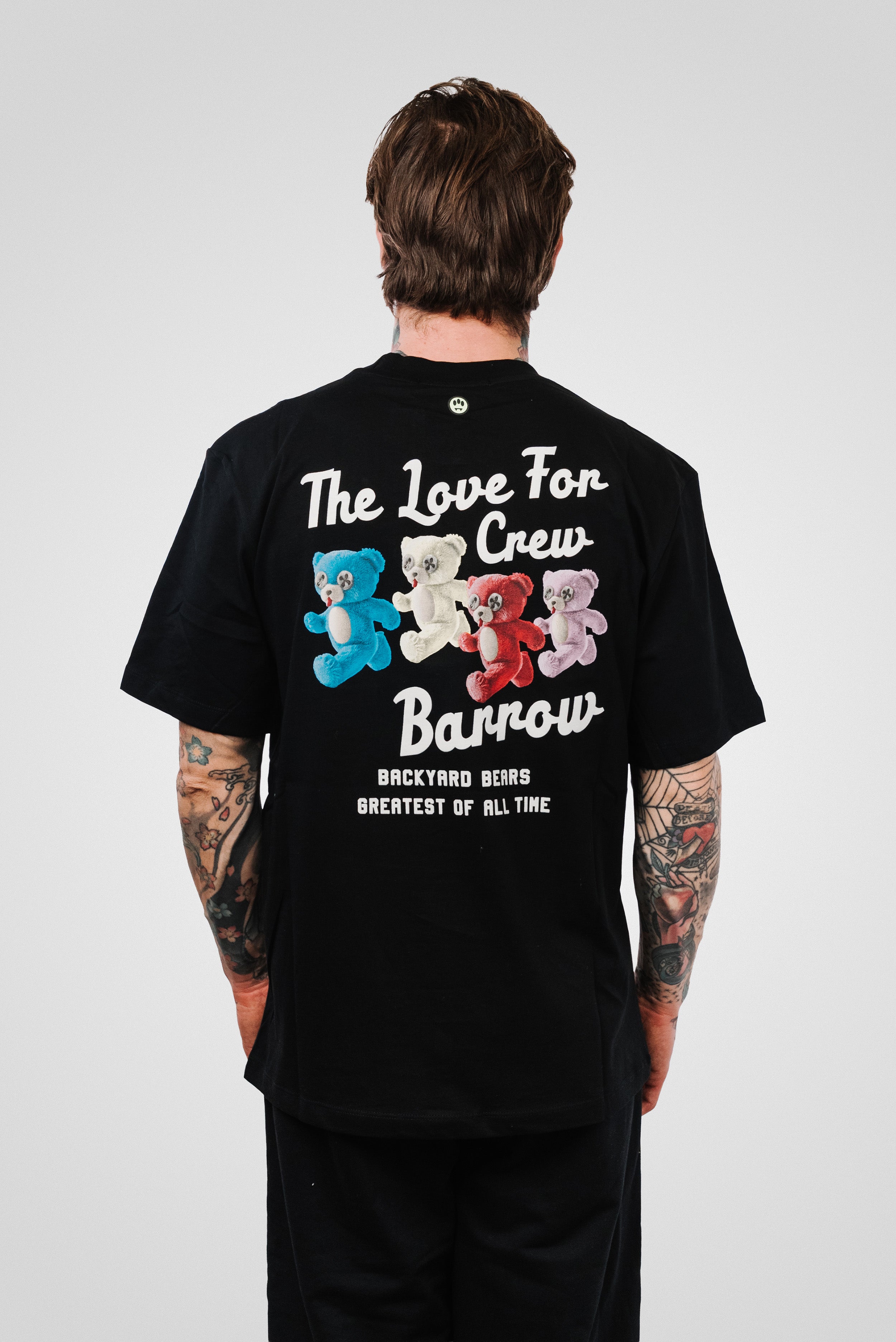 THE LOVE FOR THE CREW JERSEY TEE BLACK UNISEX - Barrow