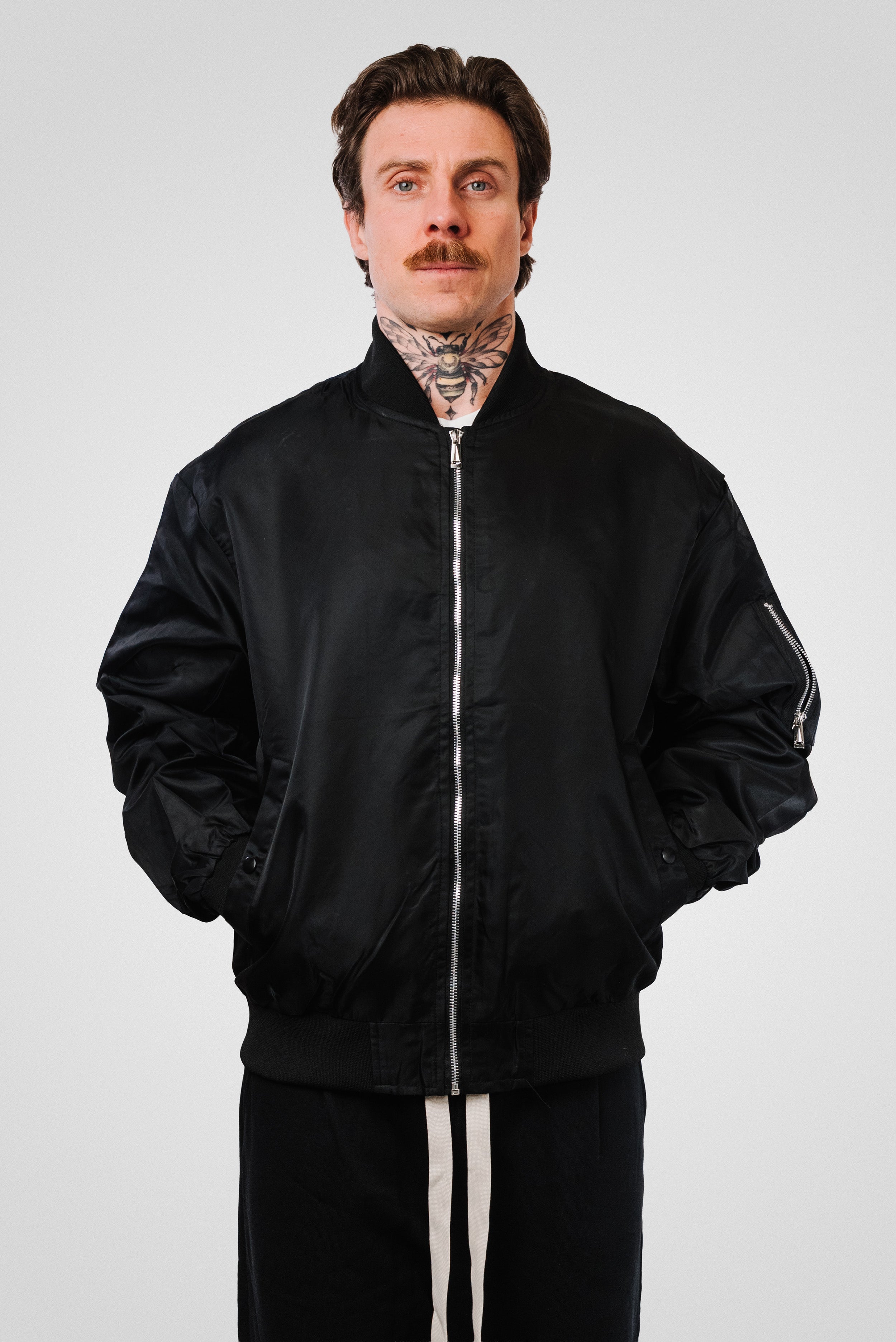 WIN BLACK NYLON JACKET - Shoebuya Design