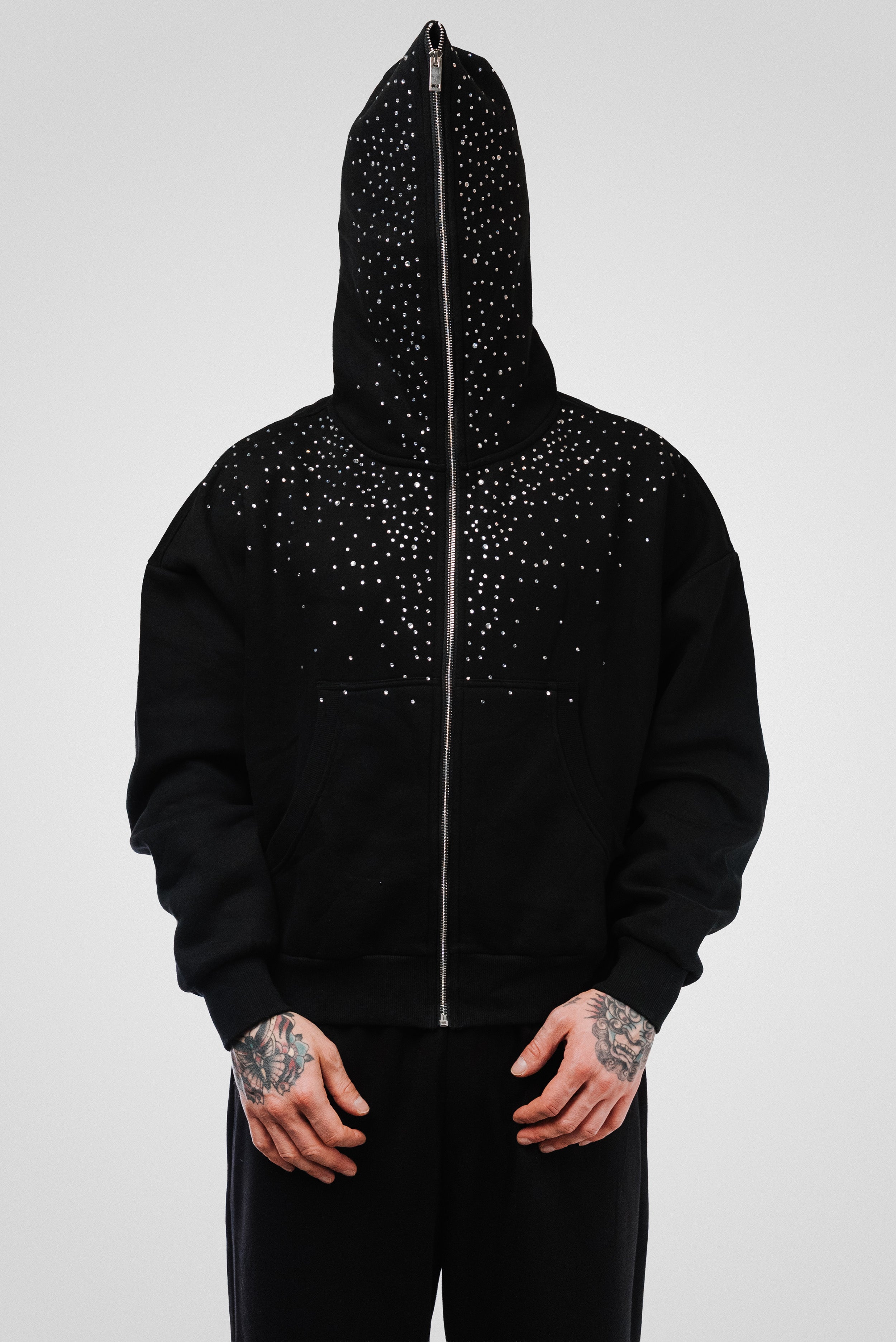 GLITTER MOON FULL ZIP HOODIE - TheDoubleE