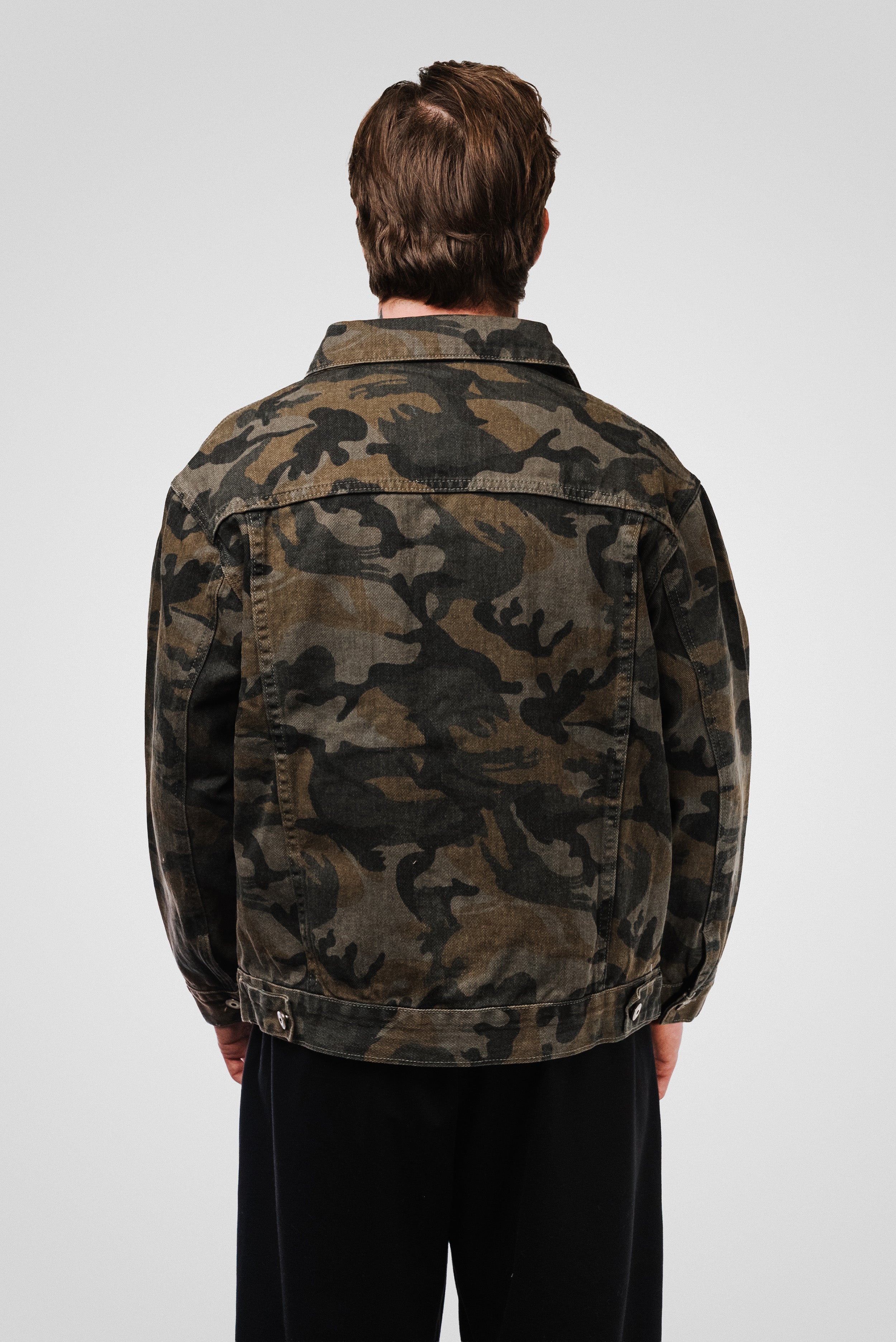 CAMOFLAUGE DENIM JACKET - Shoebuya Design