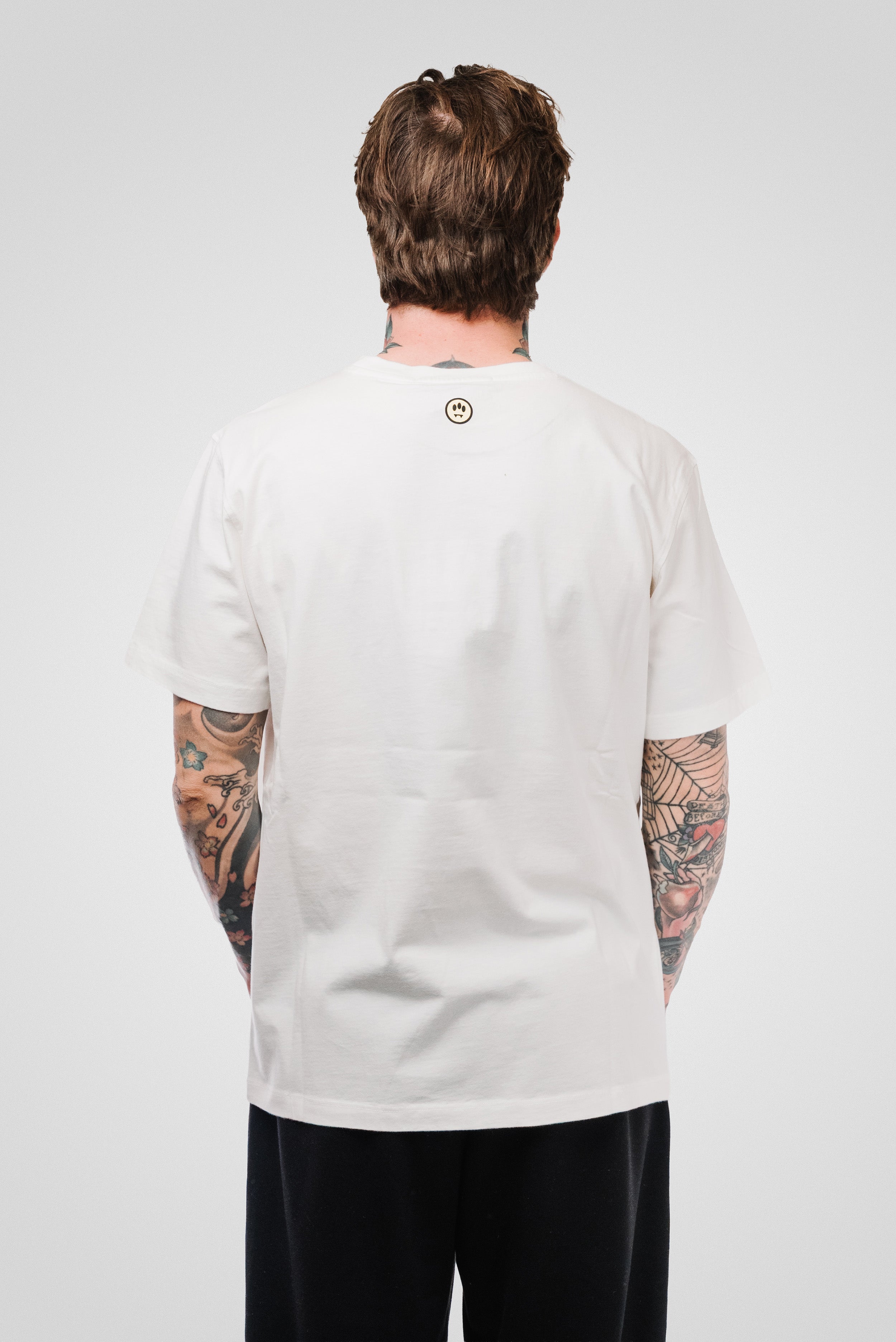 PATCH JERSEY TEE WHITE UNISEX - Barrow