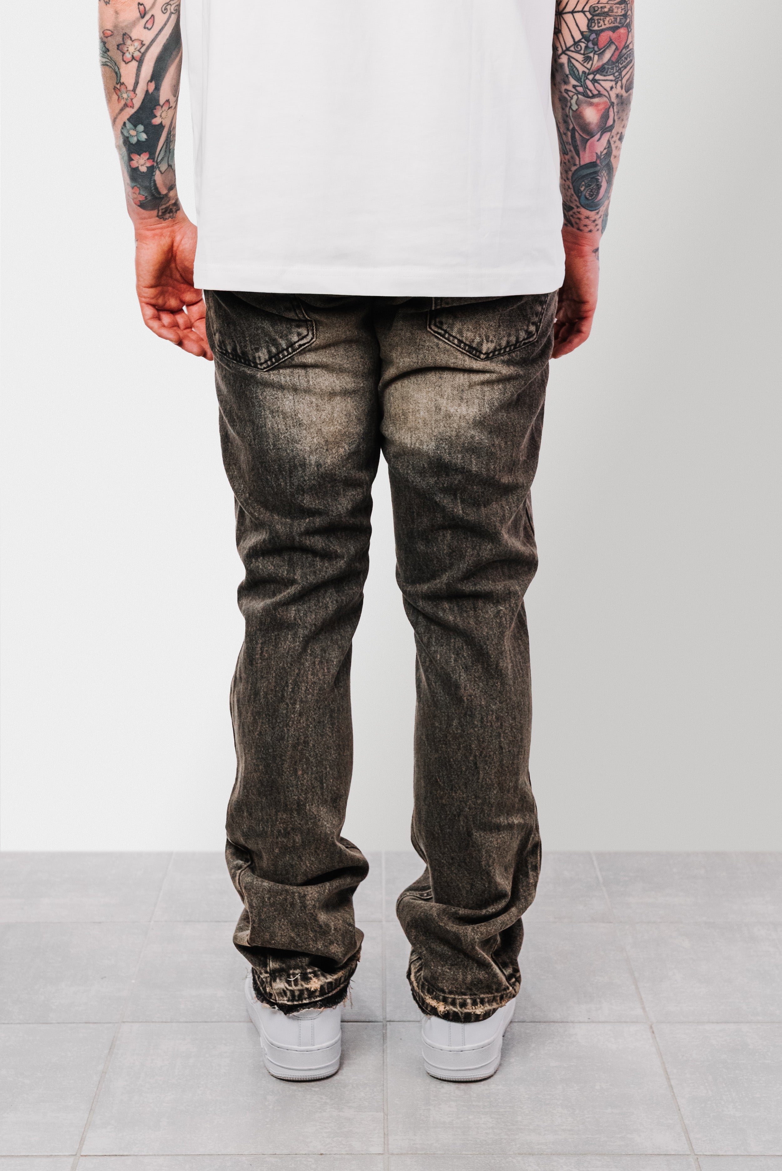 NAPLES FLARE SABBIATO JEANS