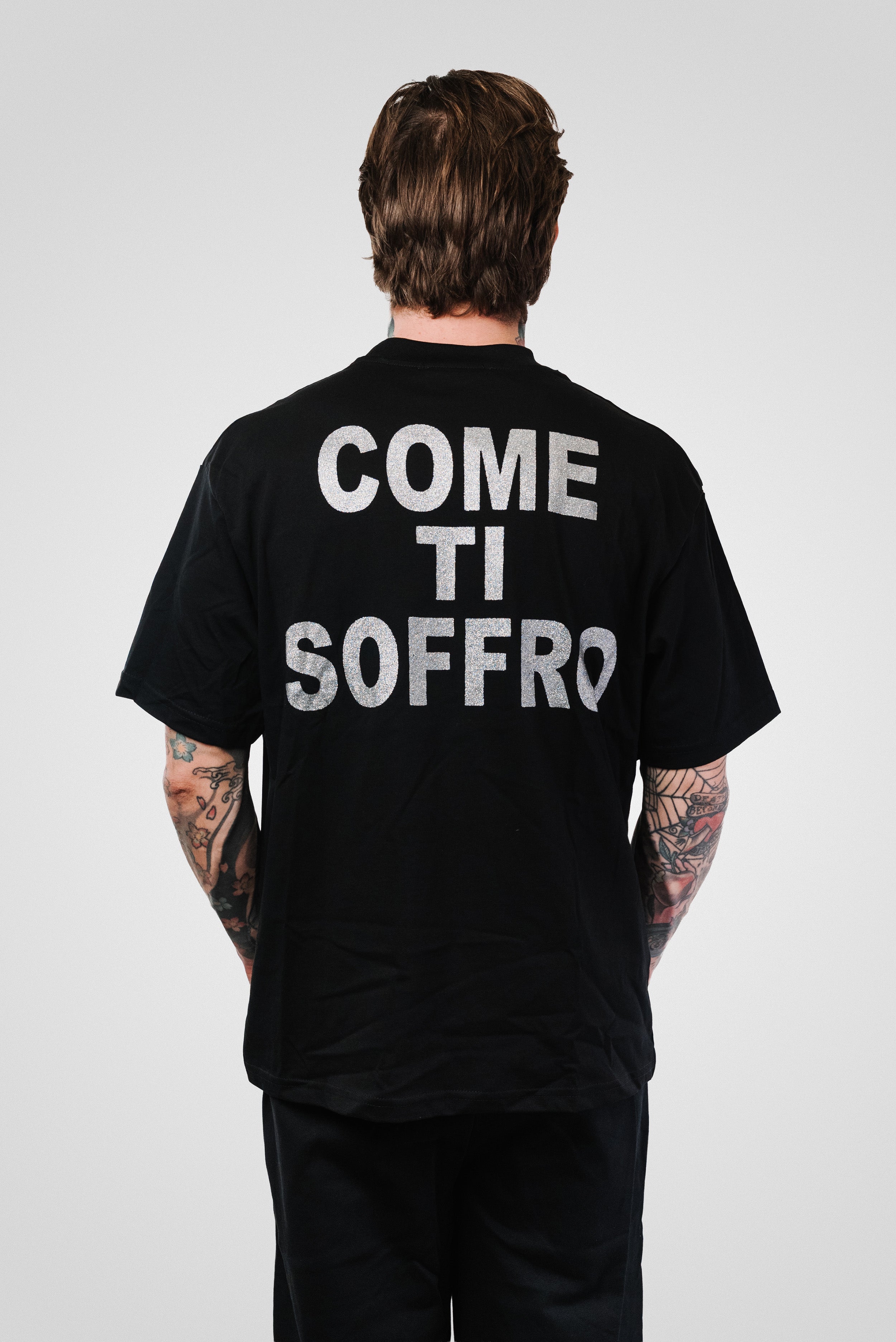 COME TI SOFFRO TEE BLACK - Replacement Brand