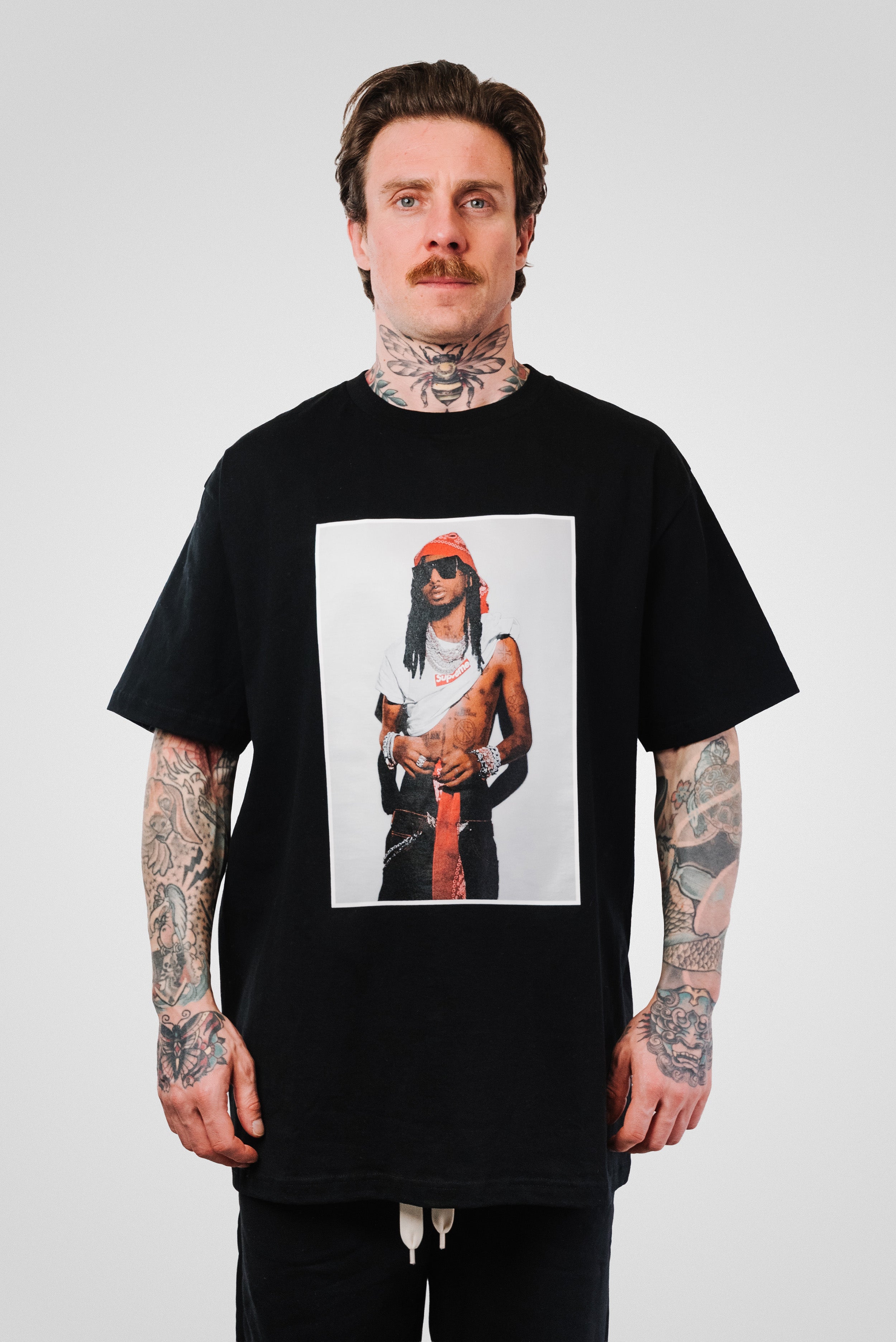 SUPREME PLAYBOI CARTI PHOTO TEE BLACK