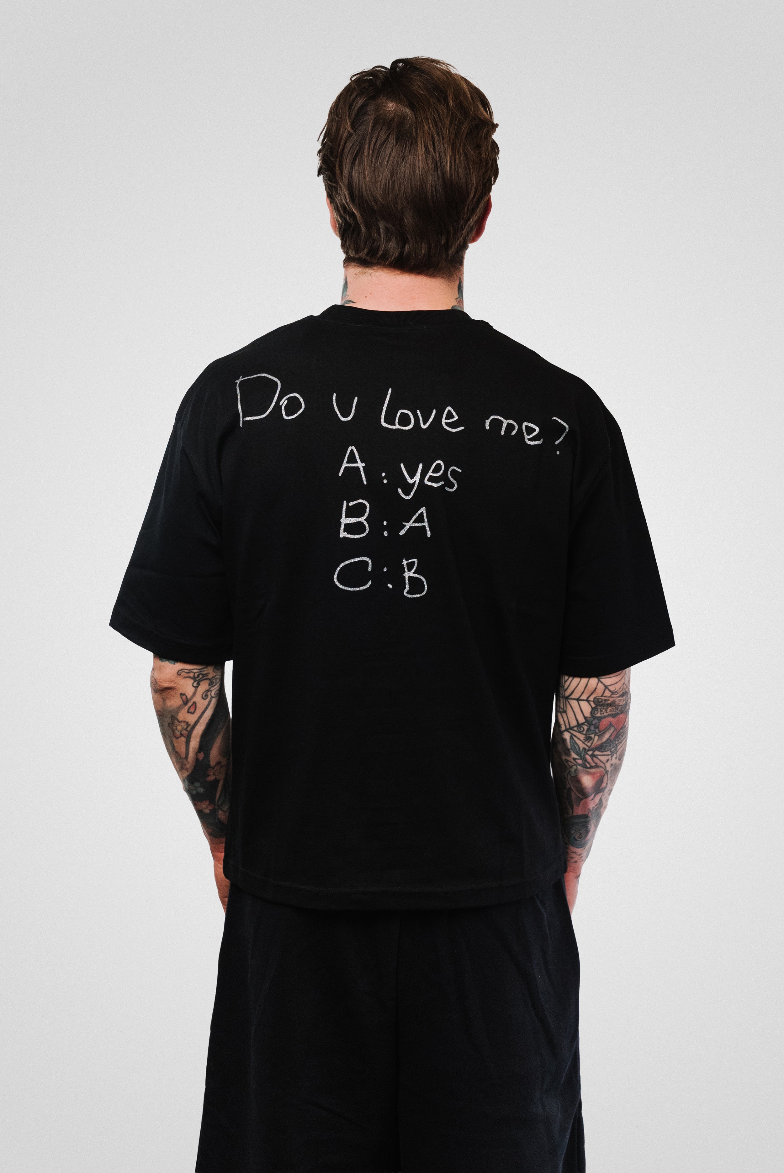 DO U LOVE ME TEE BLACK - Replacement Brand