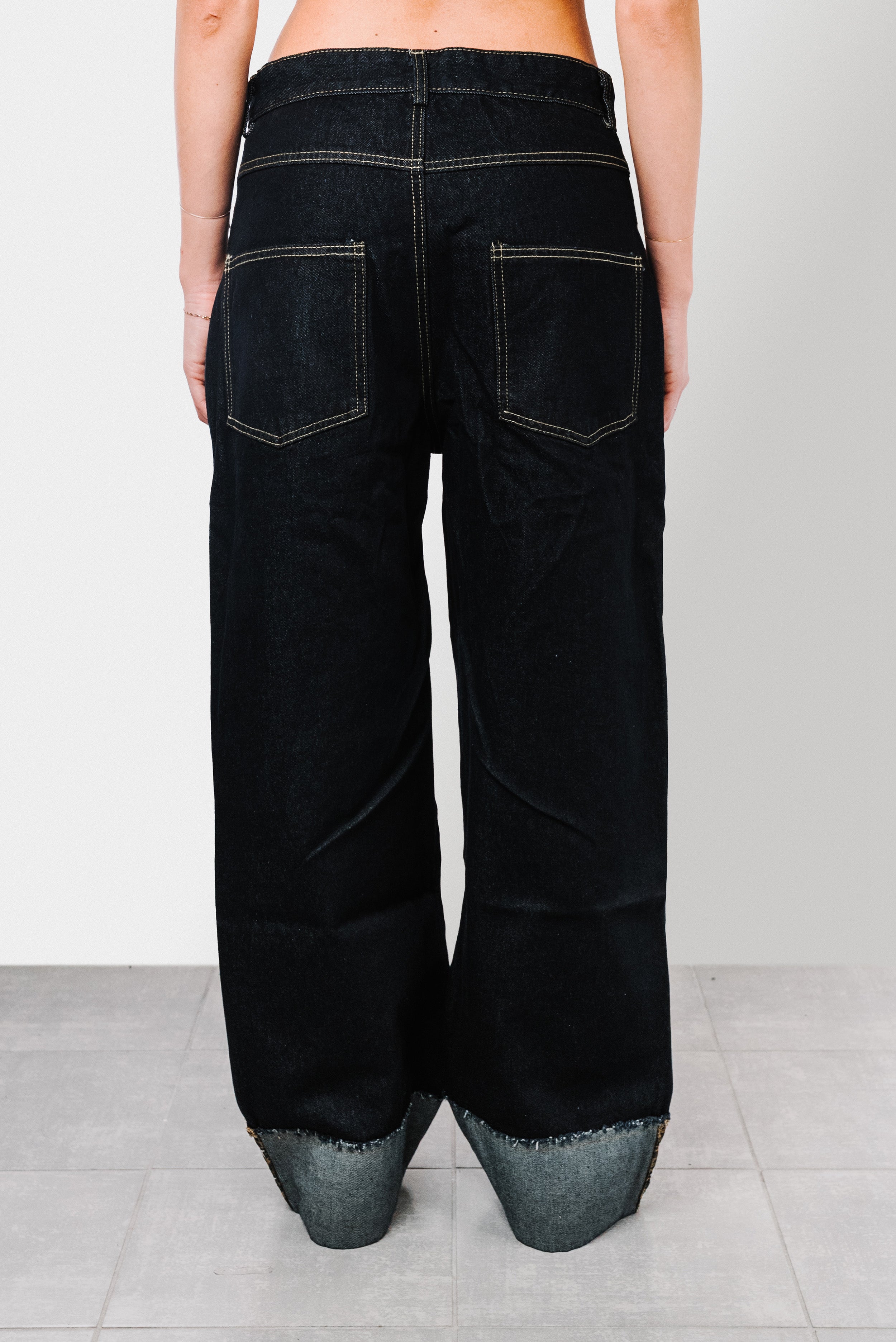 LEOPARD WOMEN DENIM BAGGY JEANS - Shoebuya Design