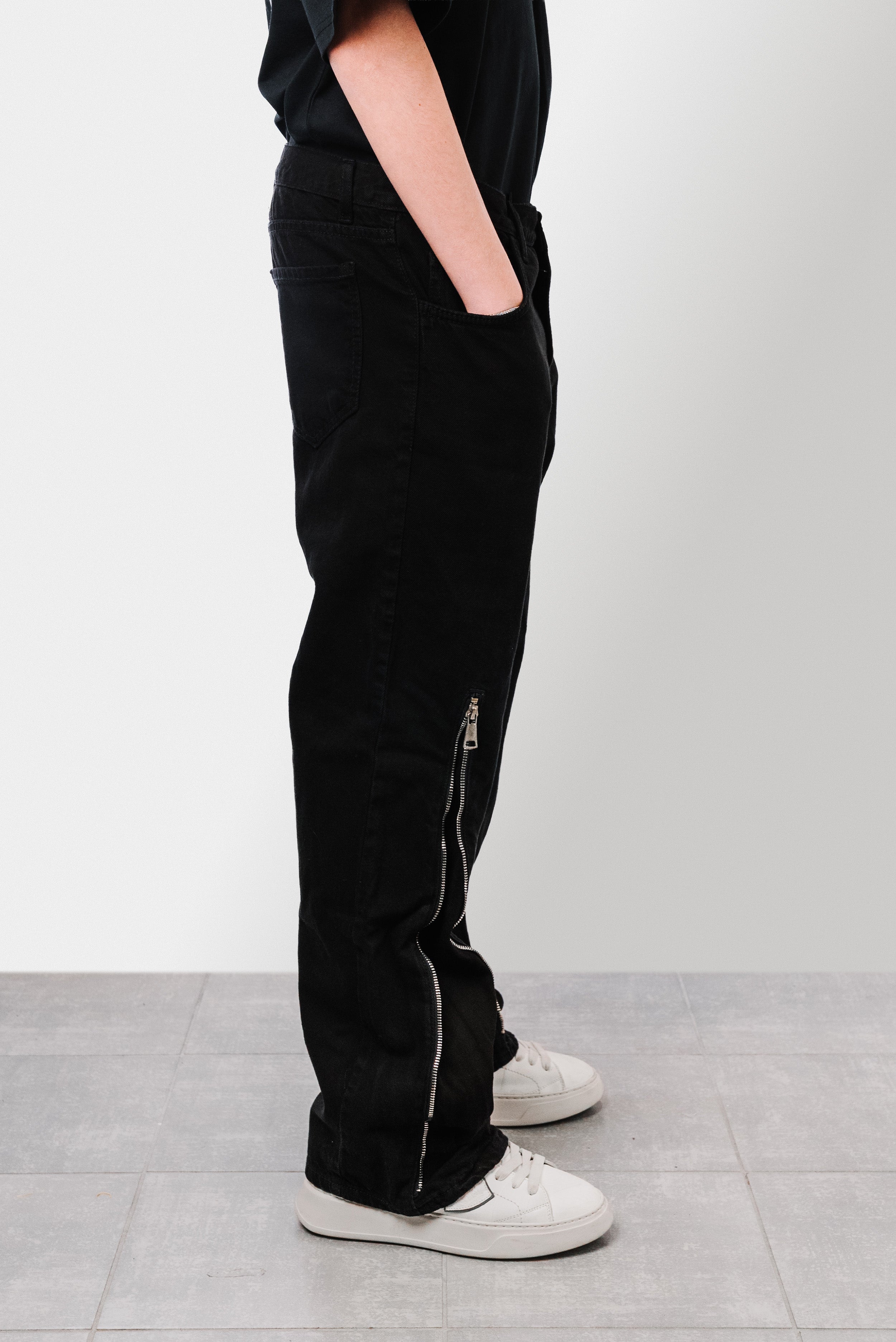 FULL ZIP BLACK JEANS BABY - Shoebuya Design