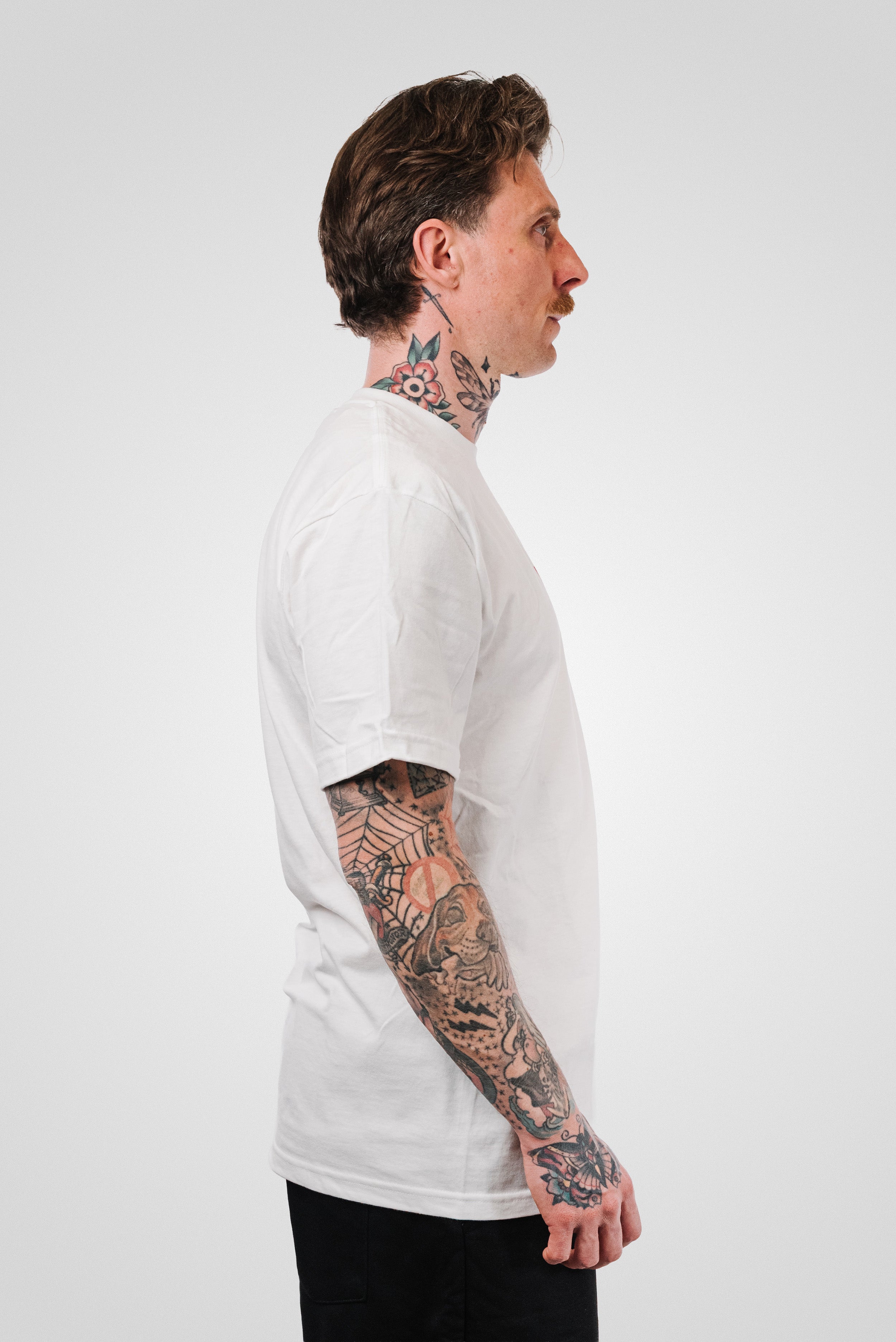SUPREME ARABIC BOX LOGO TEE WHITE