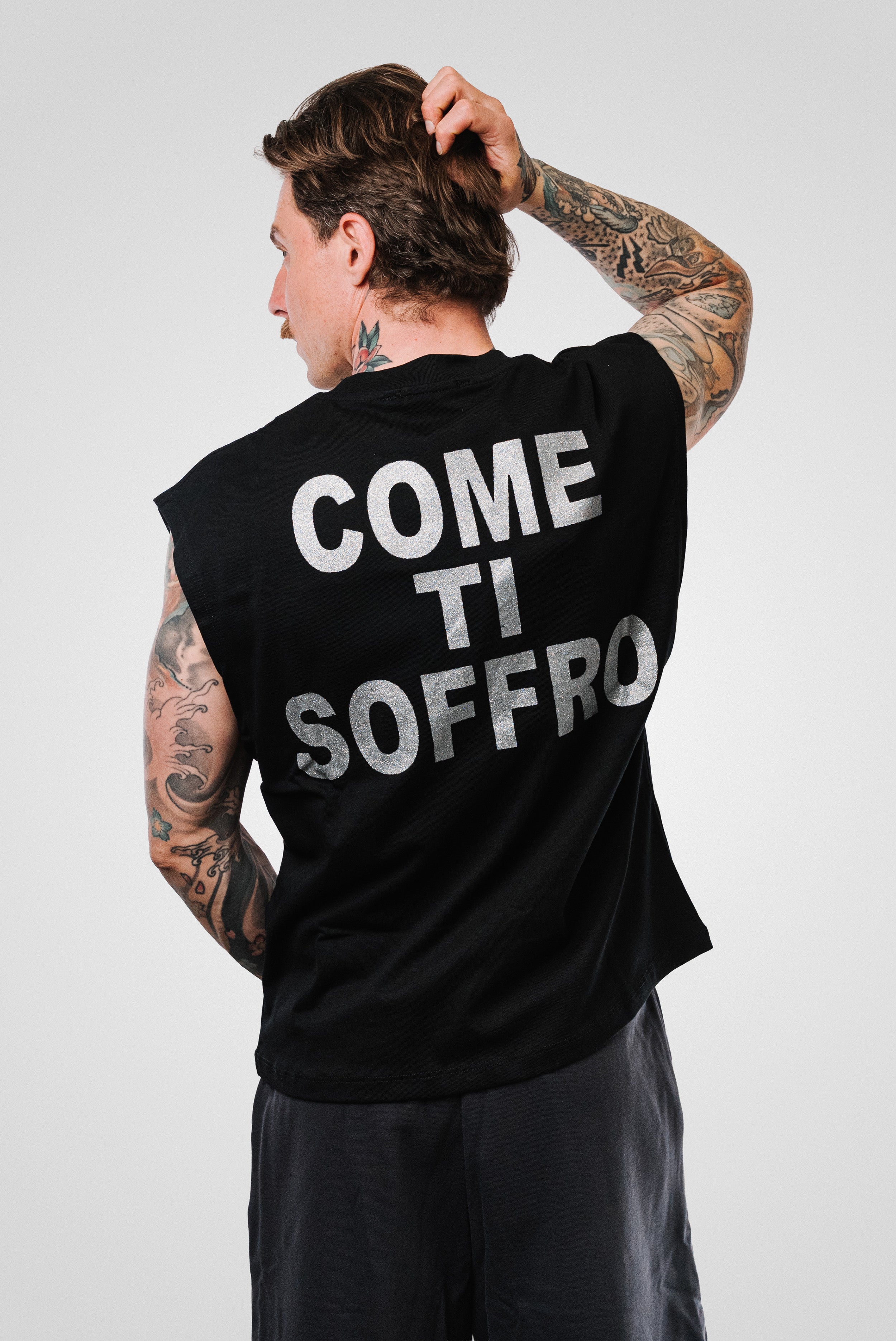 COME TI SOFFRO UNDERSHIRT TEE BLACK - Replacement Brand