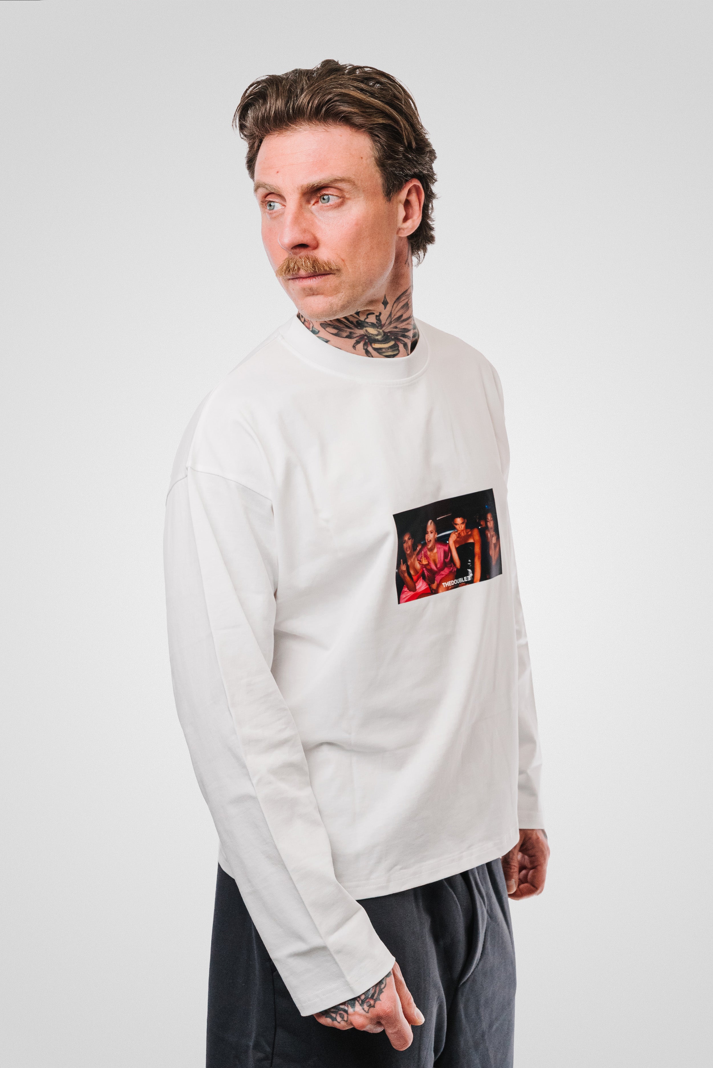 FUCKERS WHITE BOXY LONGSLEEVE - TheDoubleE