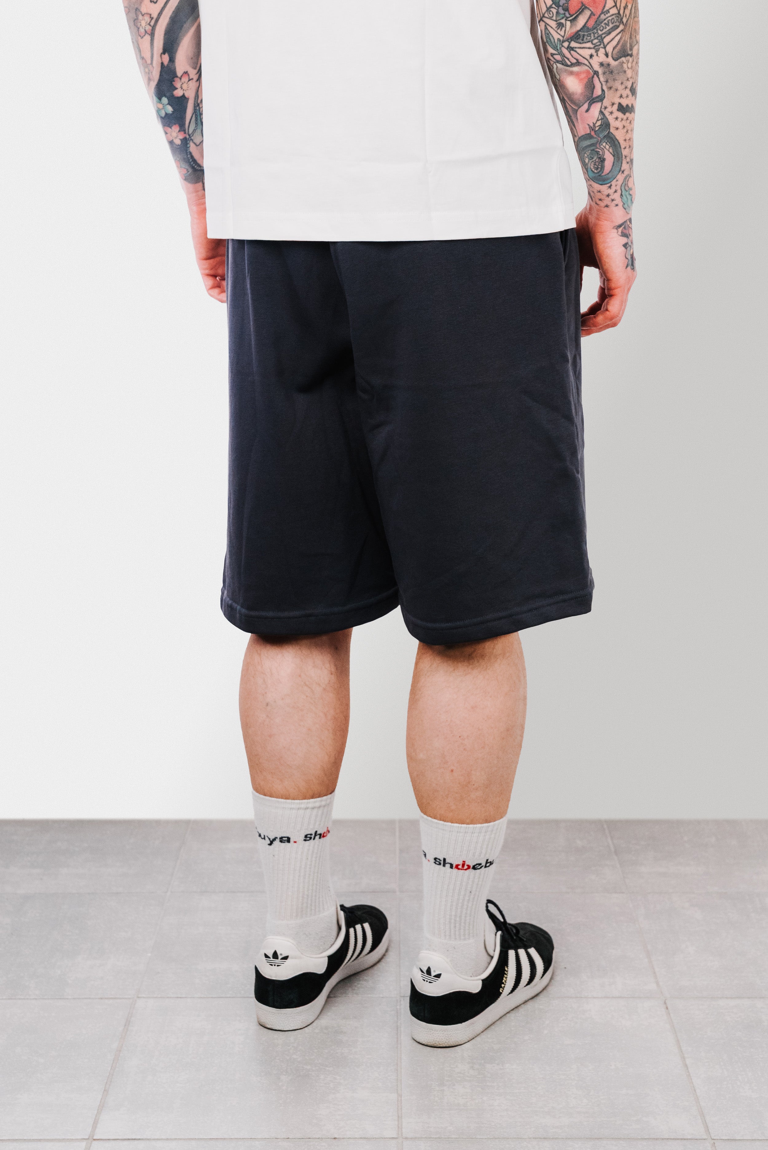 OVERSIZED COTTON SHORTS DARK GREY - Replacement Brand