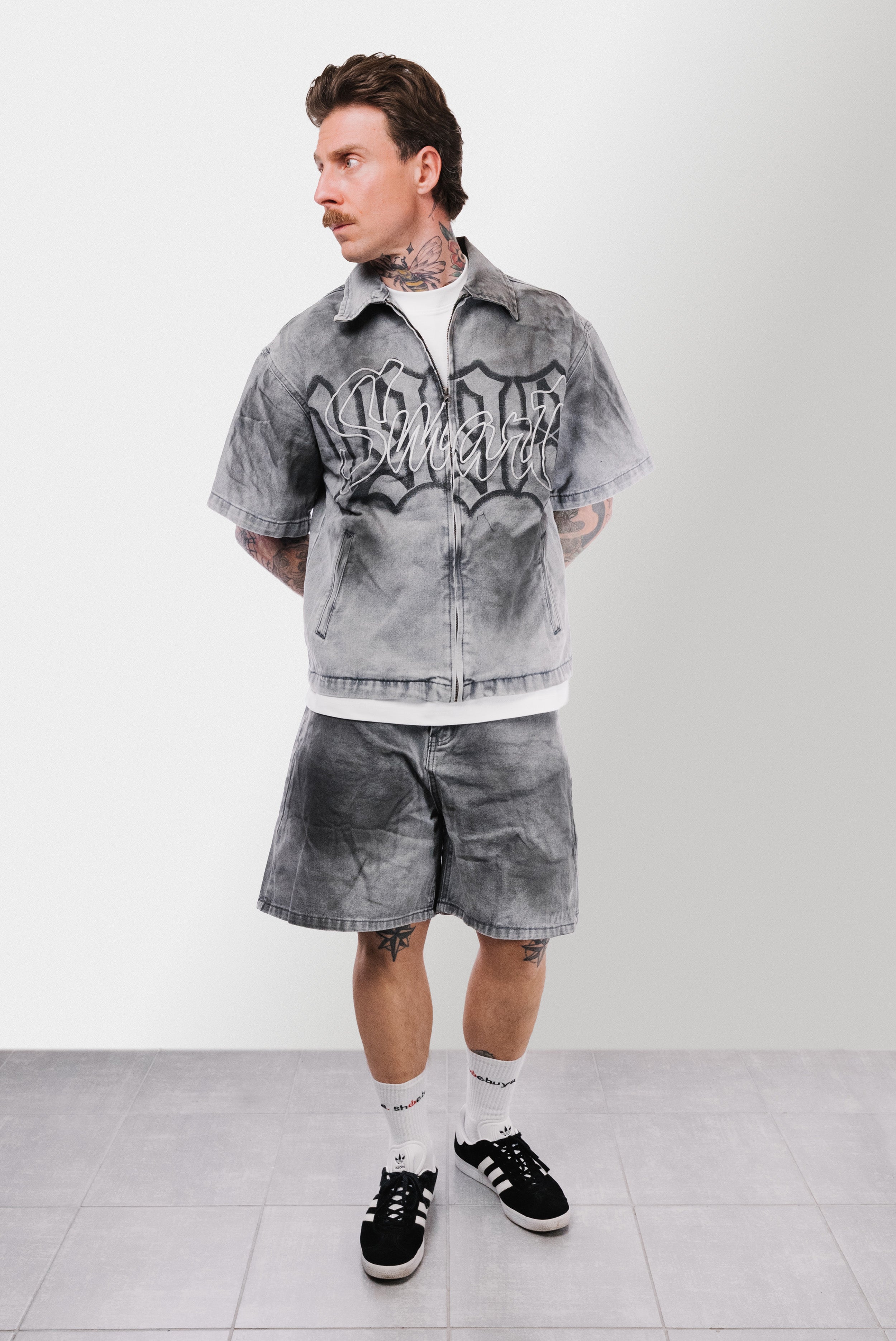 SPRAY DENIM SUIT GREY - Replacement Brand