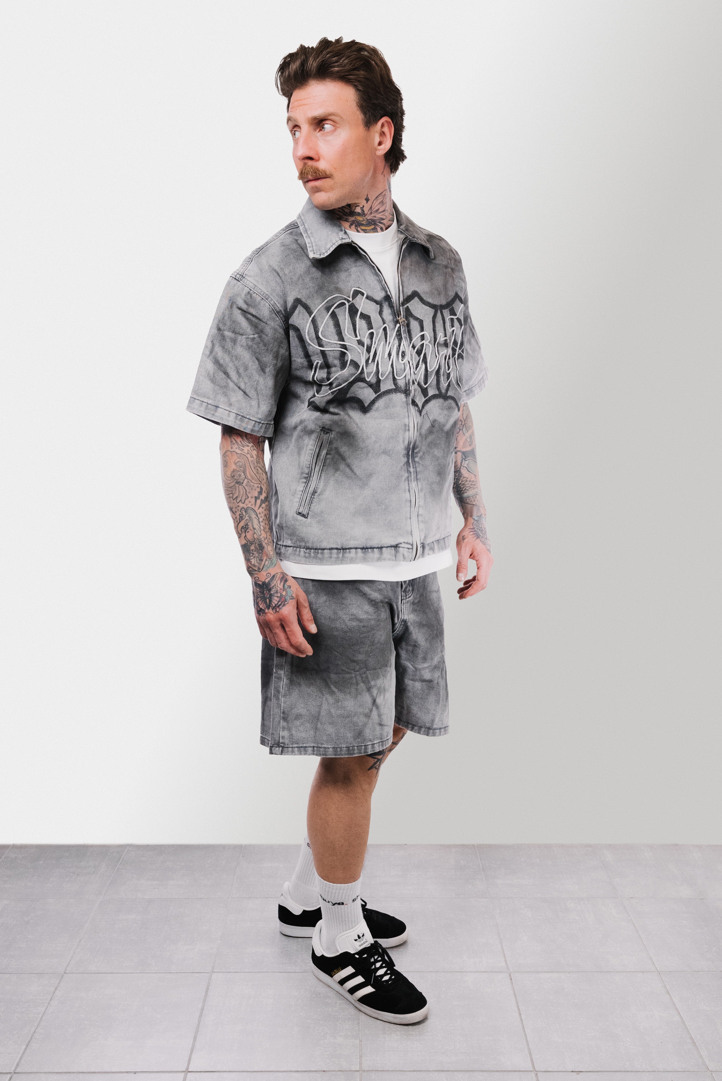 SPRAY DENIM SUIT GREY - Replacement Brand