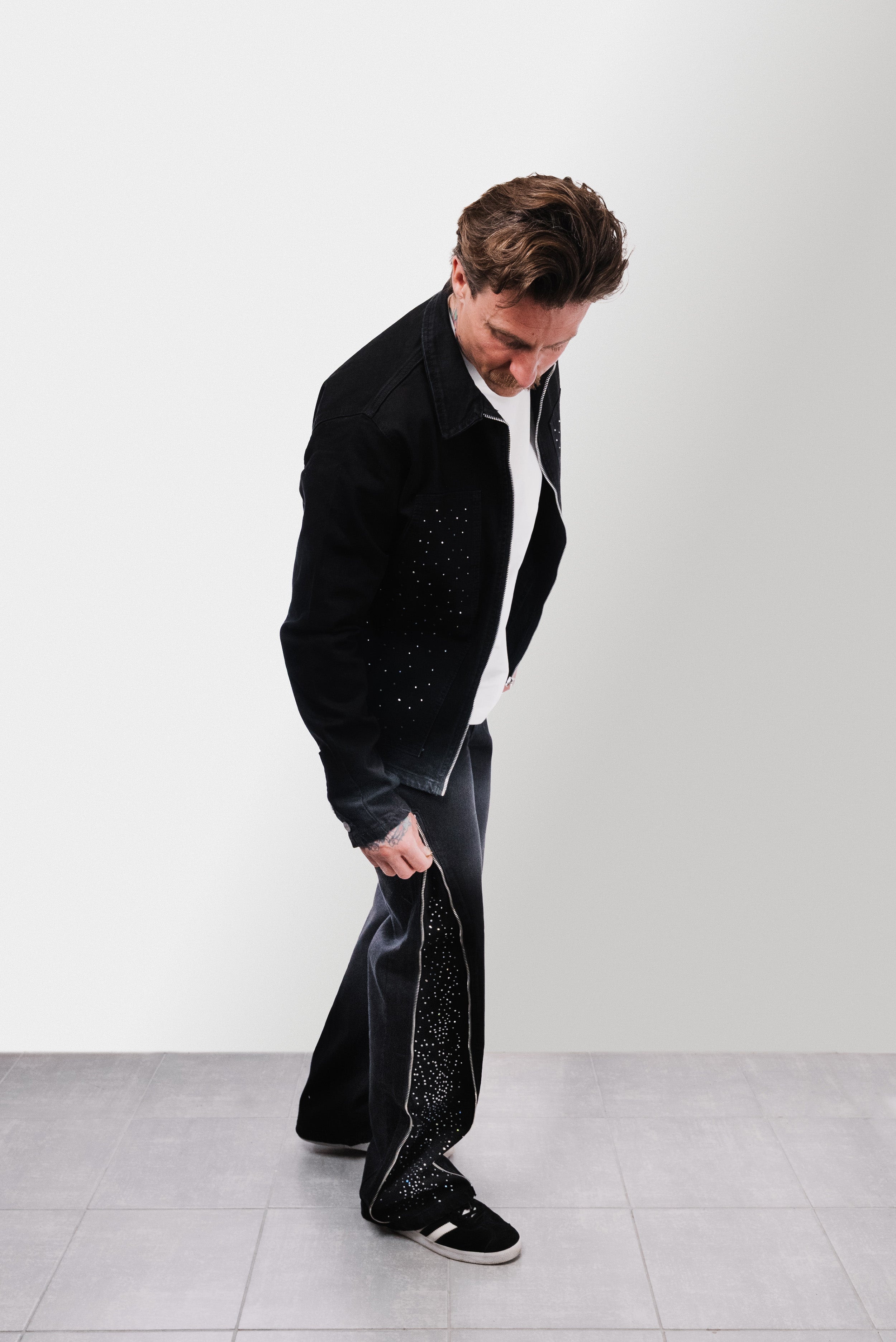 BLACK NIGHT GLITTER TRACKSUIT - Replacement Brand