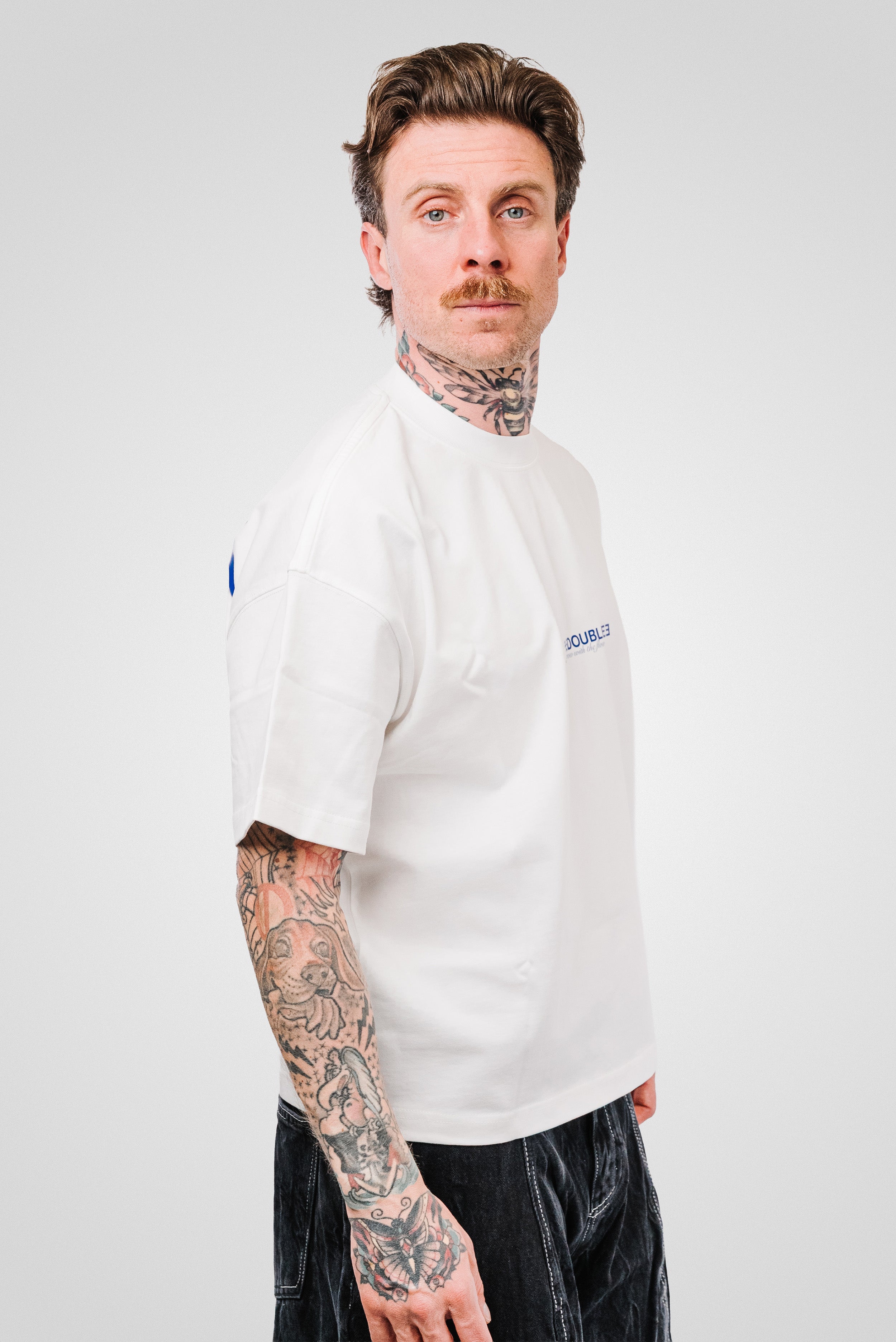 TEREA BOXY TEE WHITE - TheDoubleE