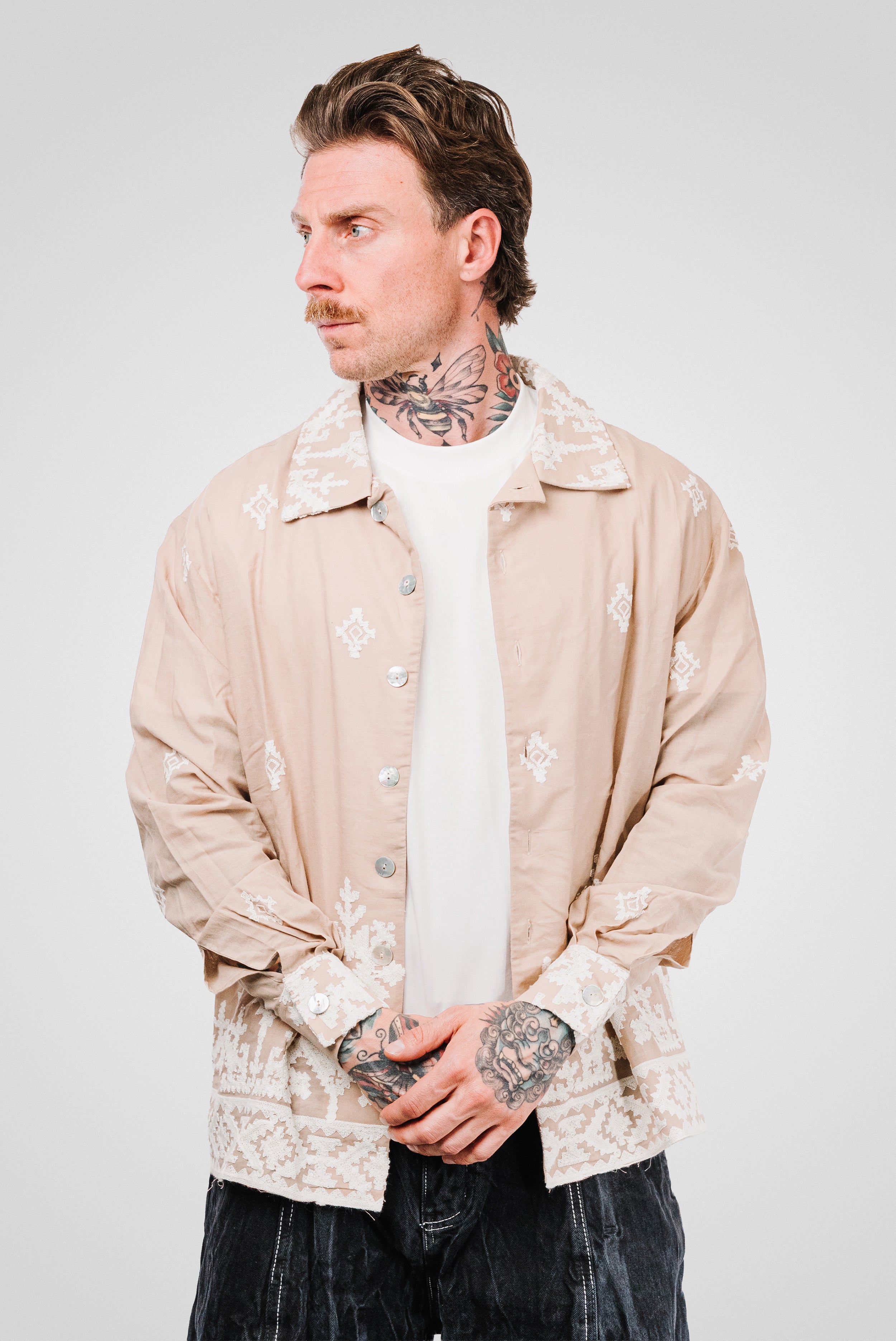 SANGALLO BEIGE SHIRT - Signs Brand