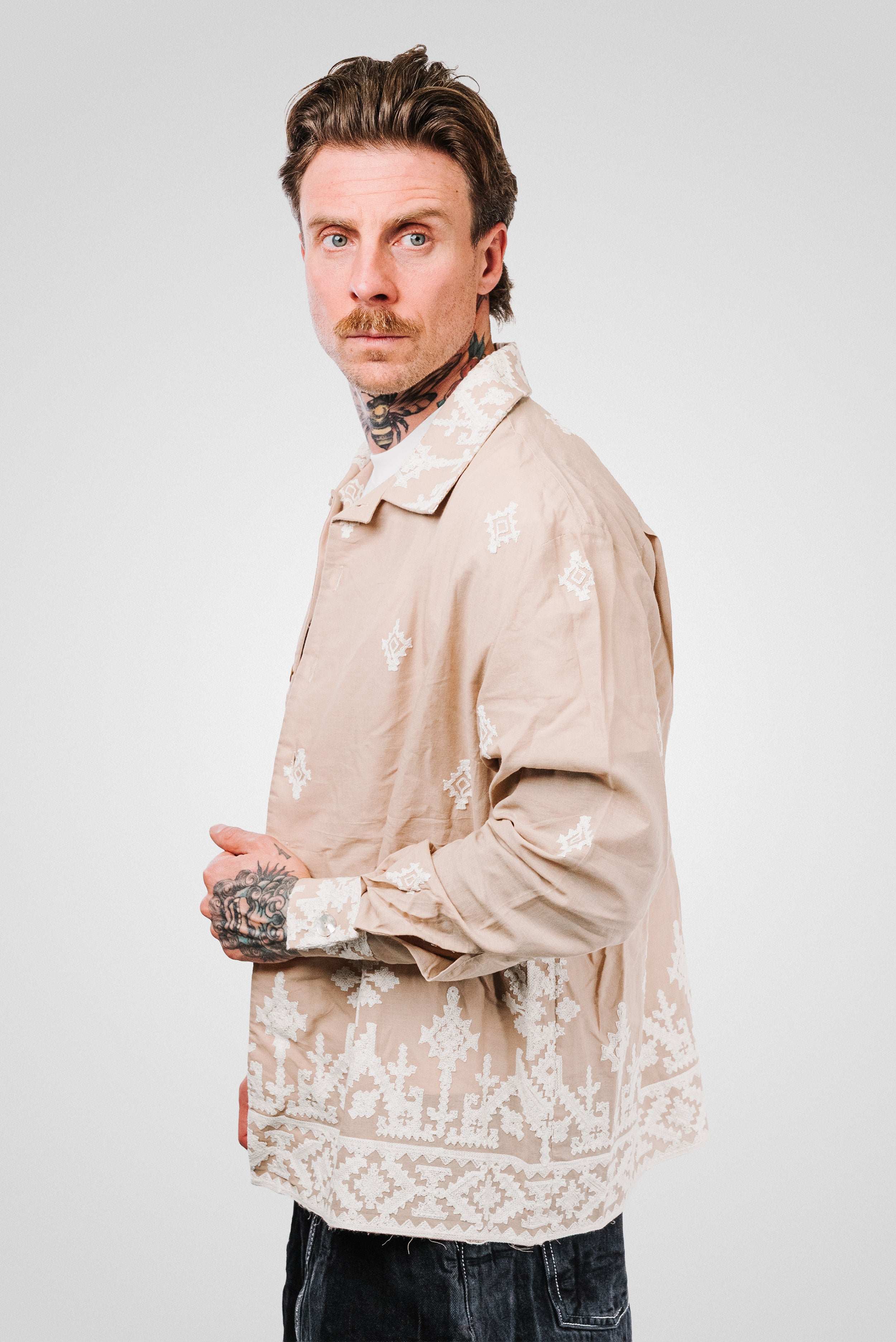 SANGALLO BEIGE SHIRT - Signs Brand