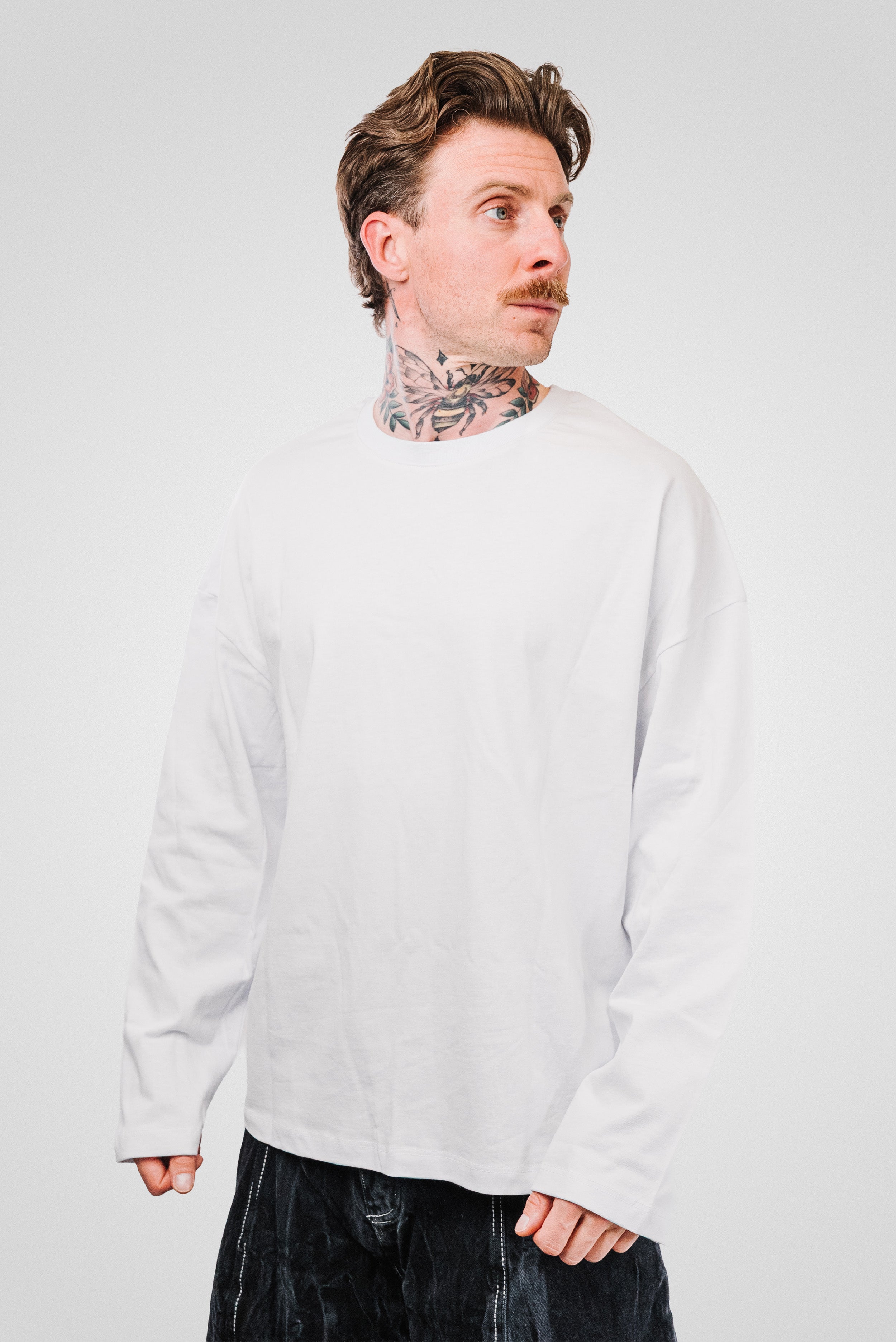 QUANTO TI SOFFRO BOXY LONGSLEEVE WHITE - Replacement Brand