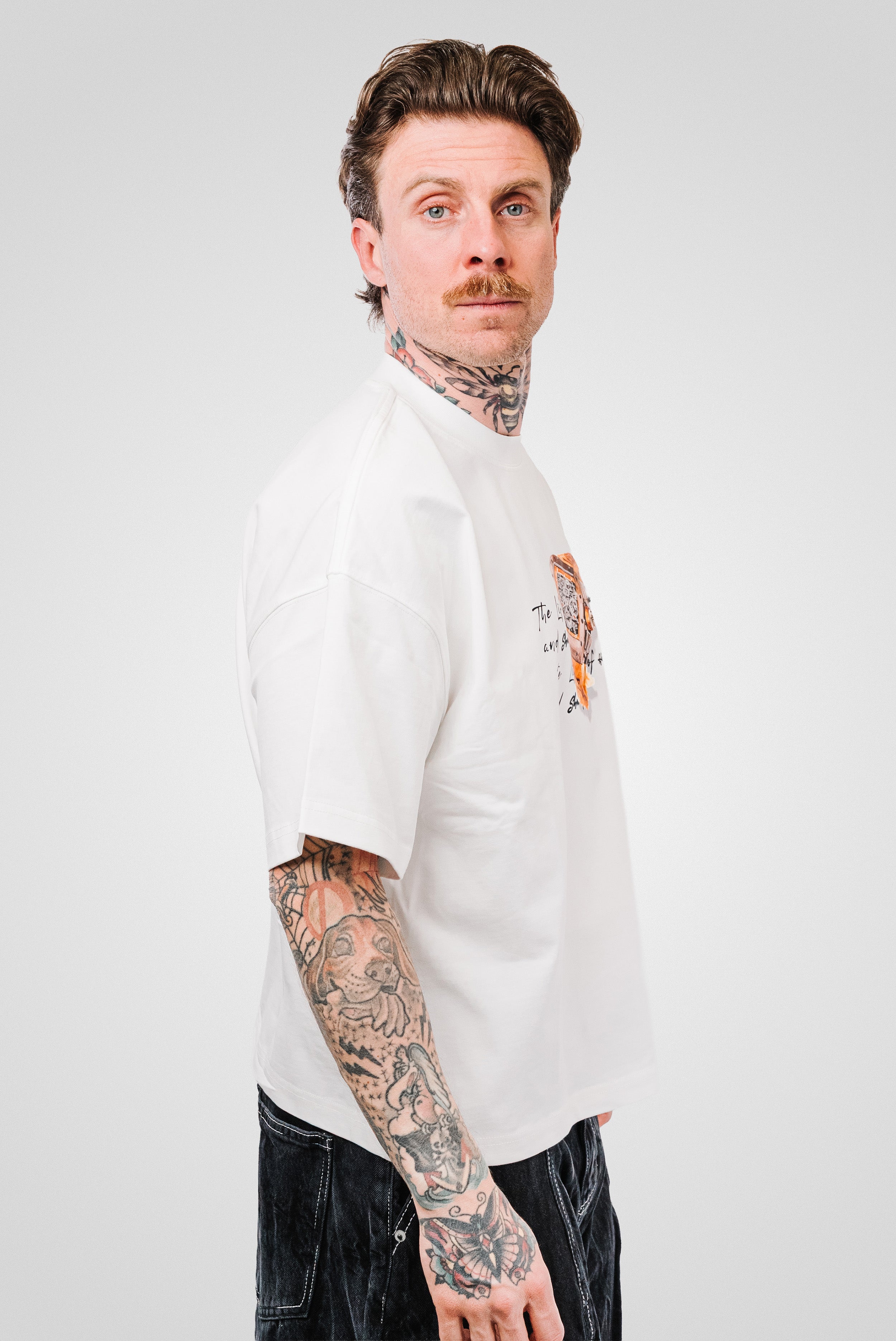 MILLE WHITE TEE - Hangover Brand
