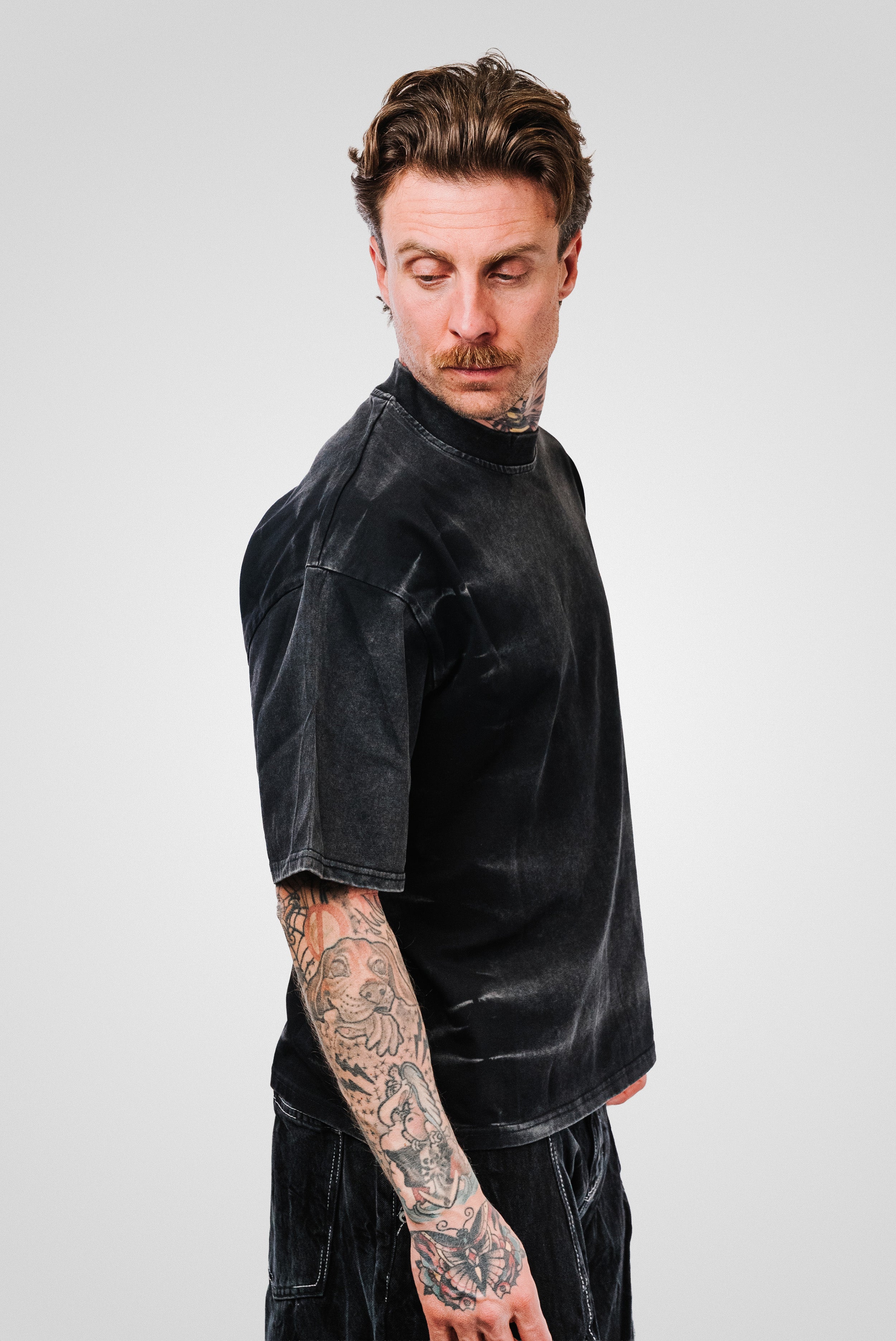 TOO SEXY TEE DARK WASHED BLACK - Replacement Brand