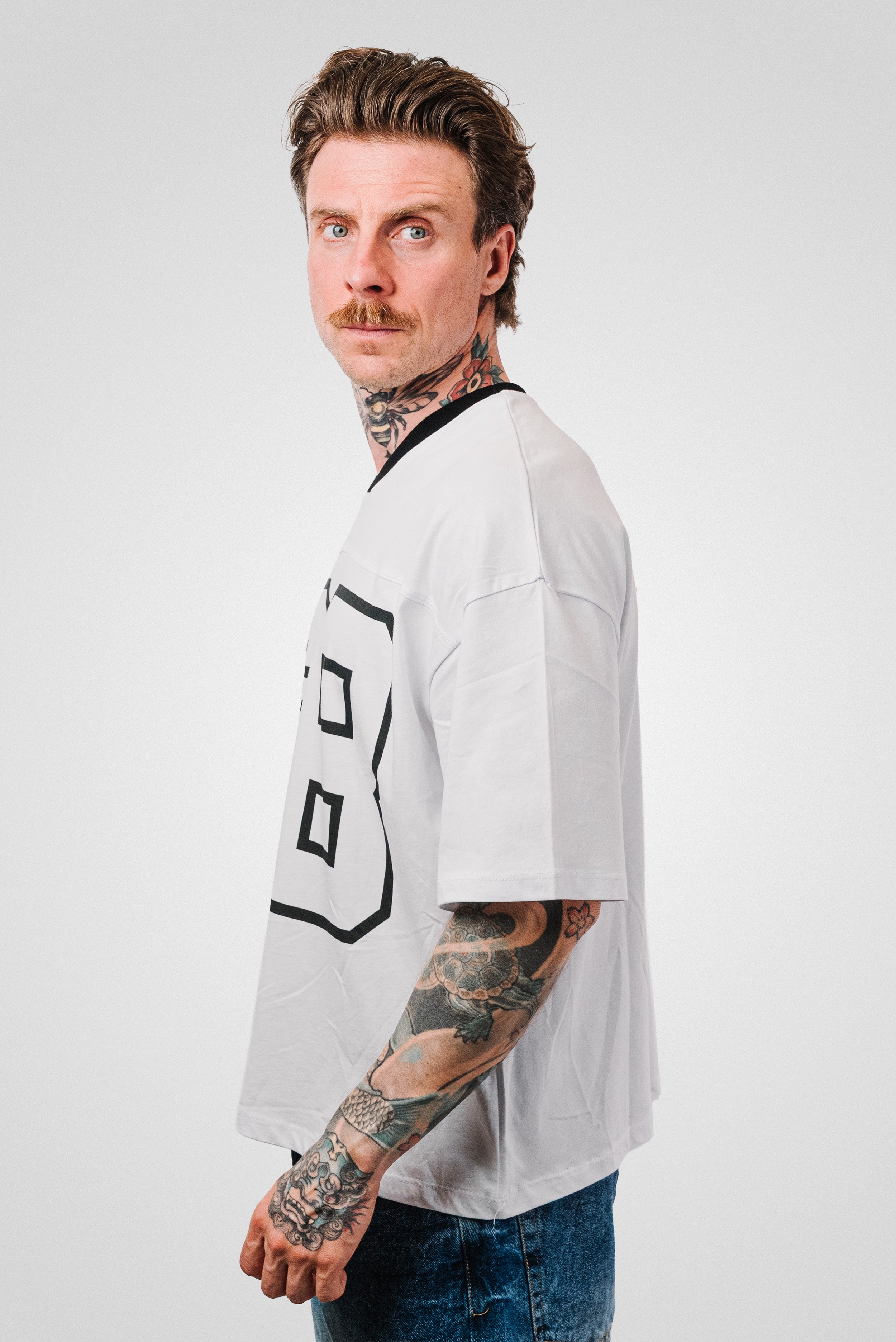 68 LOGO WHITE JERSEY TEE - Replacement Brand