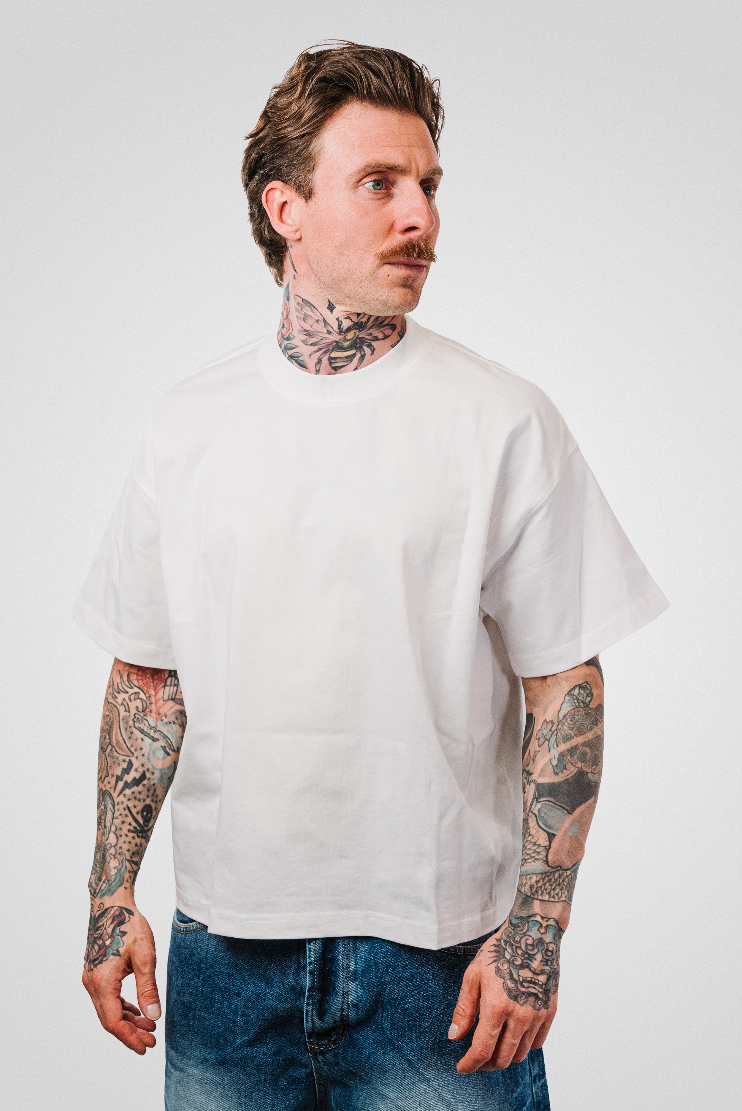 ODIO TUTTO BOXY TEE WHITE - Malessere Brand