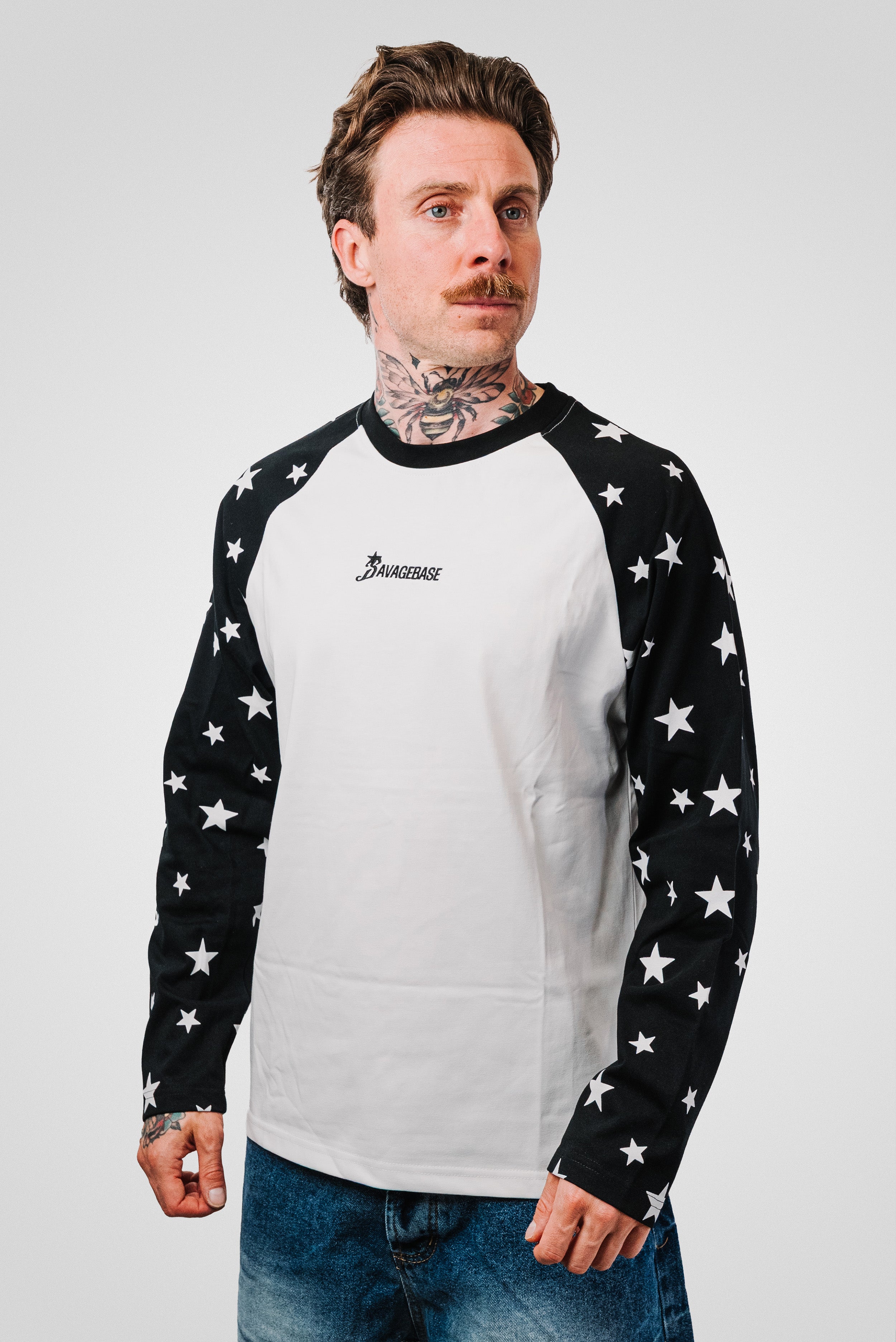 09 SLEEVE STAR LONGSLEEVE BLACK - Shoebuya Design