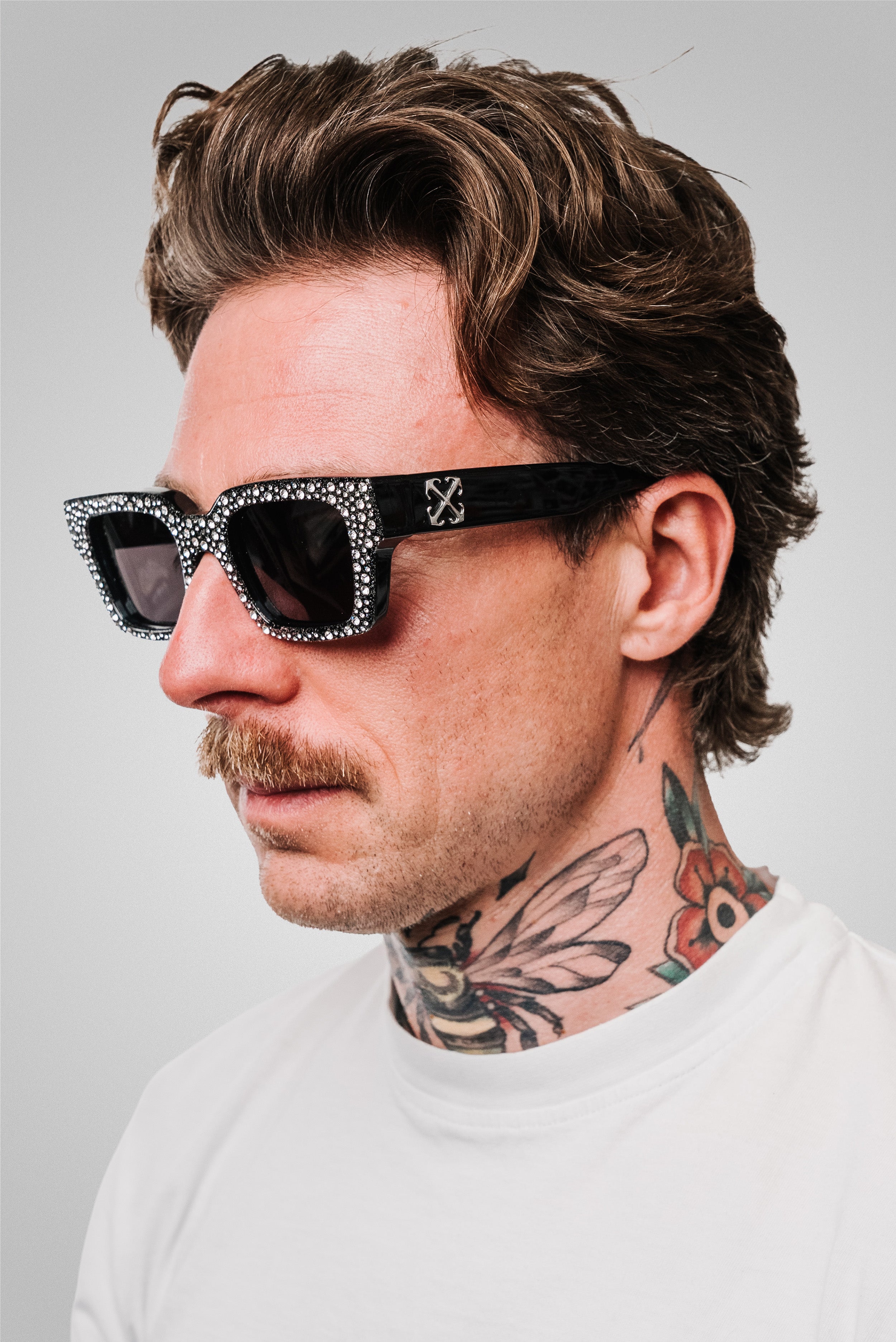 OFF WHITE SUNGLASSES STYLE 21 GLITTER
