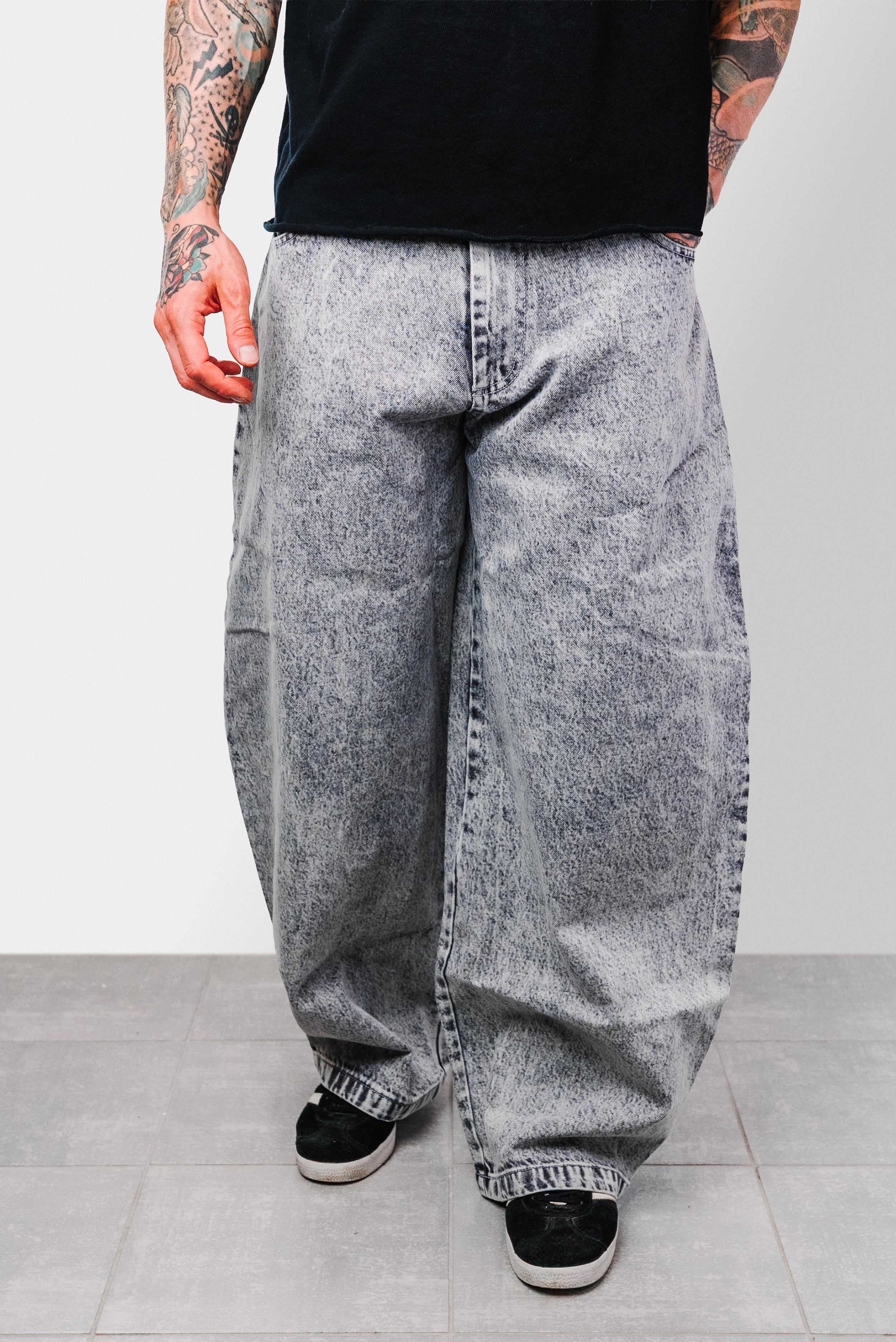 CLASSIC BAGGY GREY JEANS - Replacement Brand
