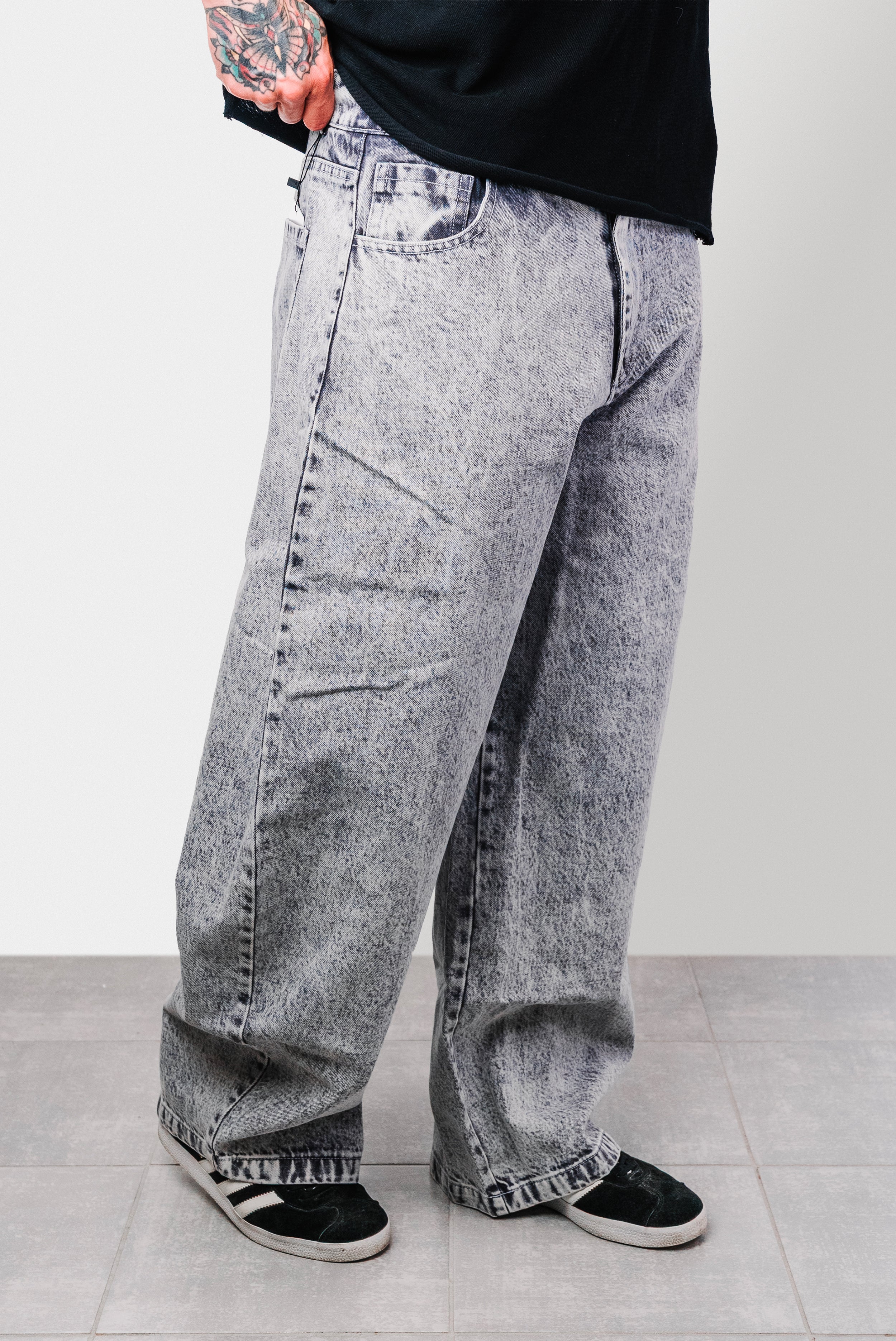 CLASSIC BAGGY GREY JEANS - Replacement Brand