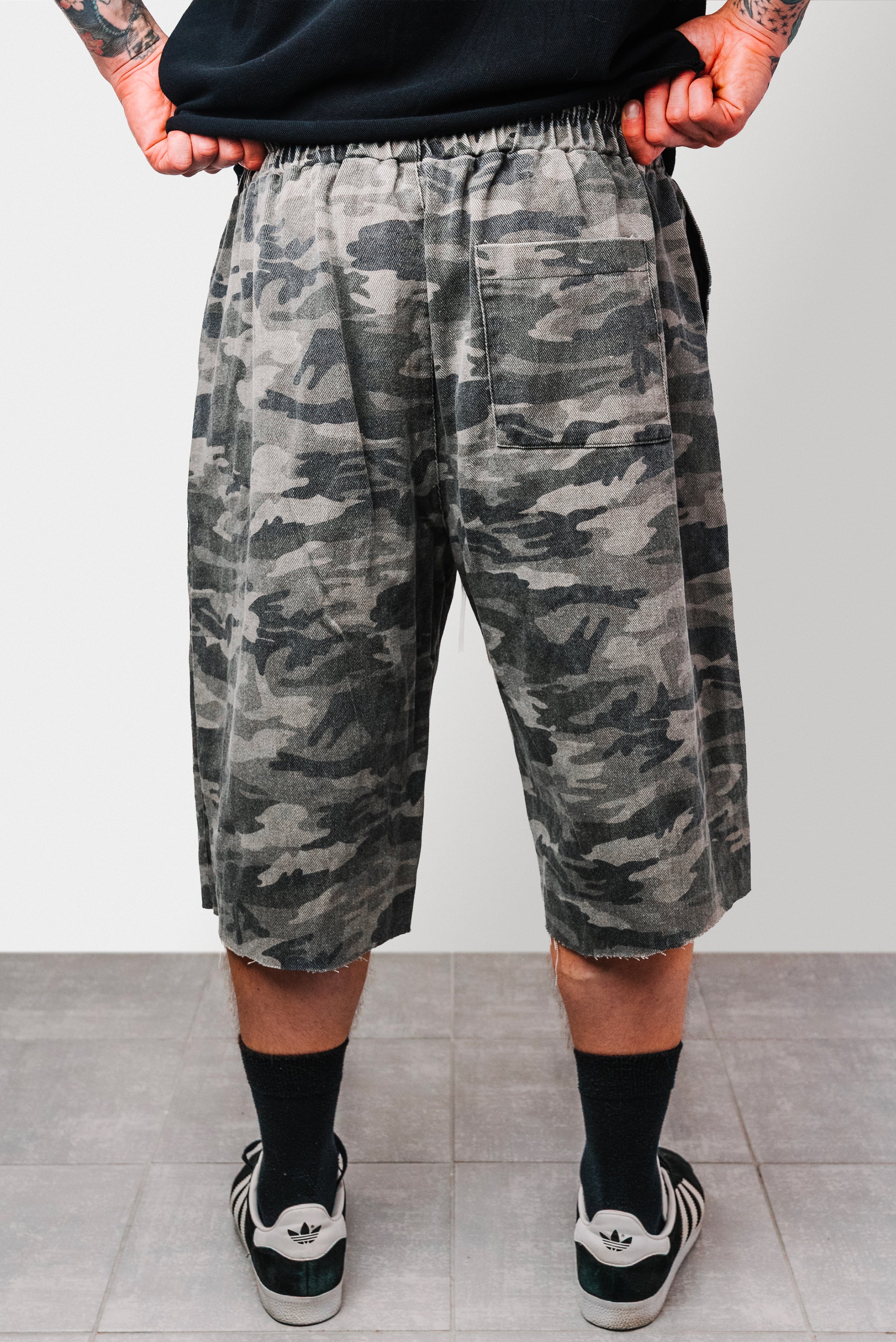 CAMO MILITARY GREEN COTTON JORTS - Replacement Brand