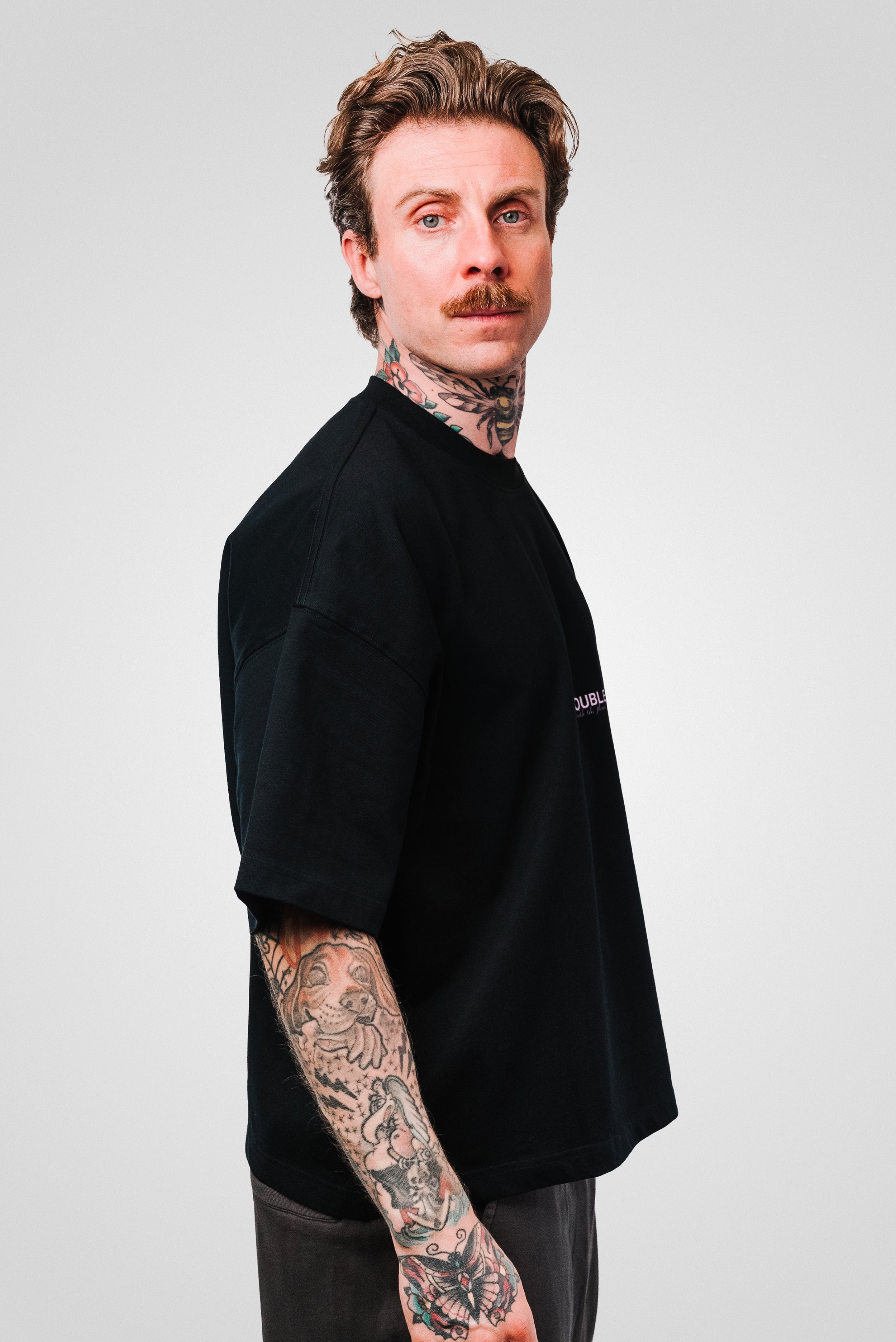 DIE SINGLE BOXY TEE BLACK - TheDoubleE