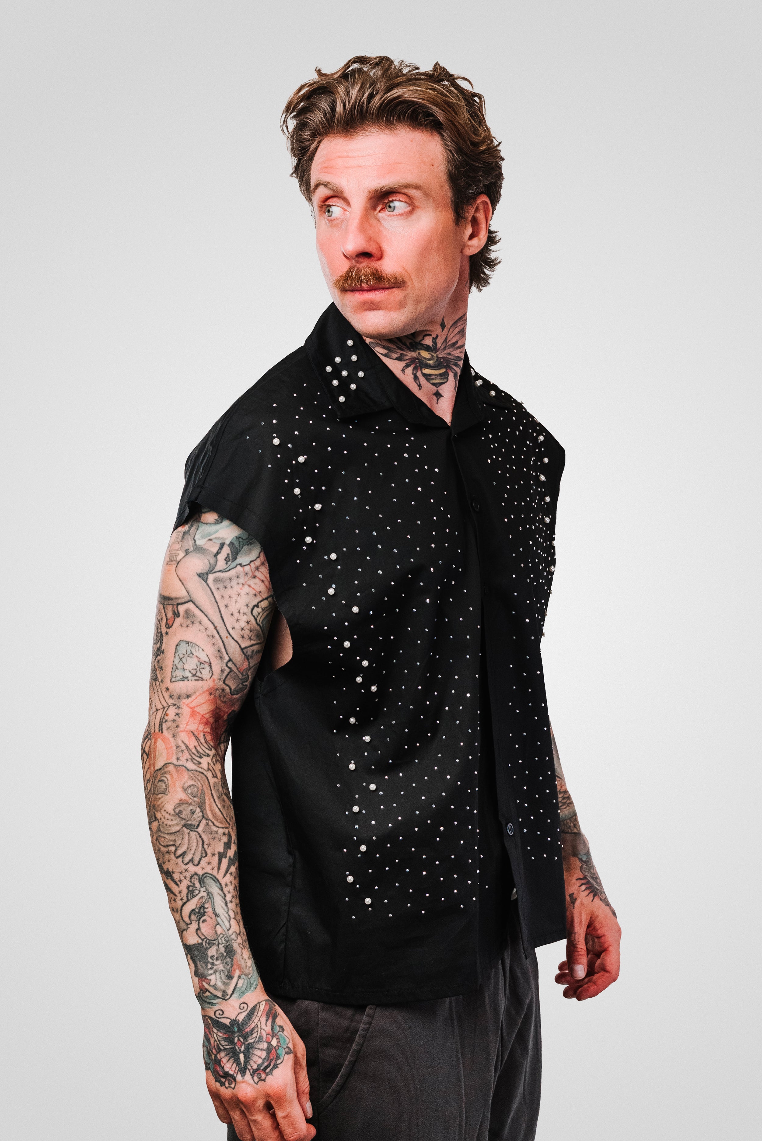 PEARLS BLACK SHIRT - Replacement Brand