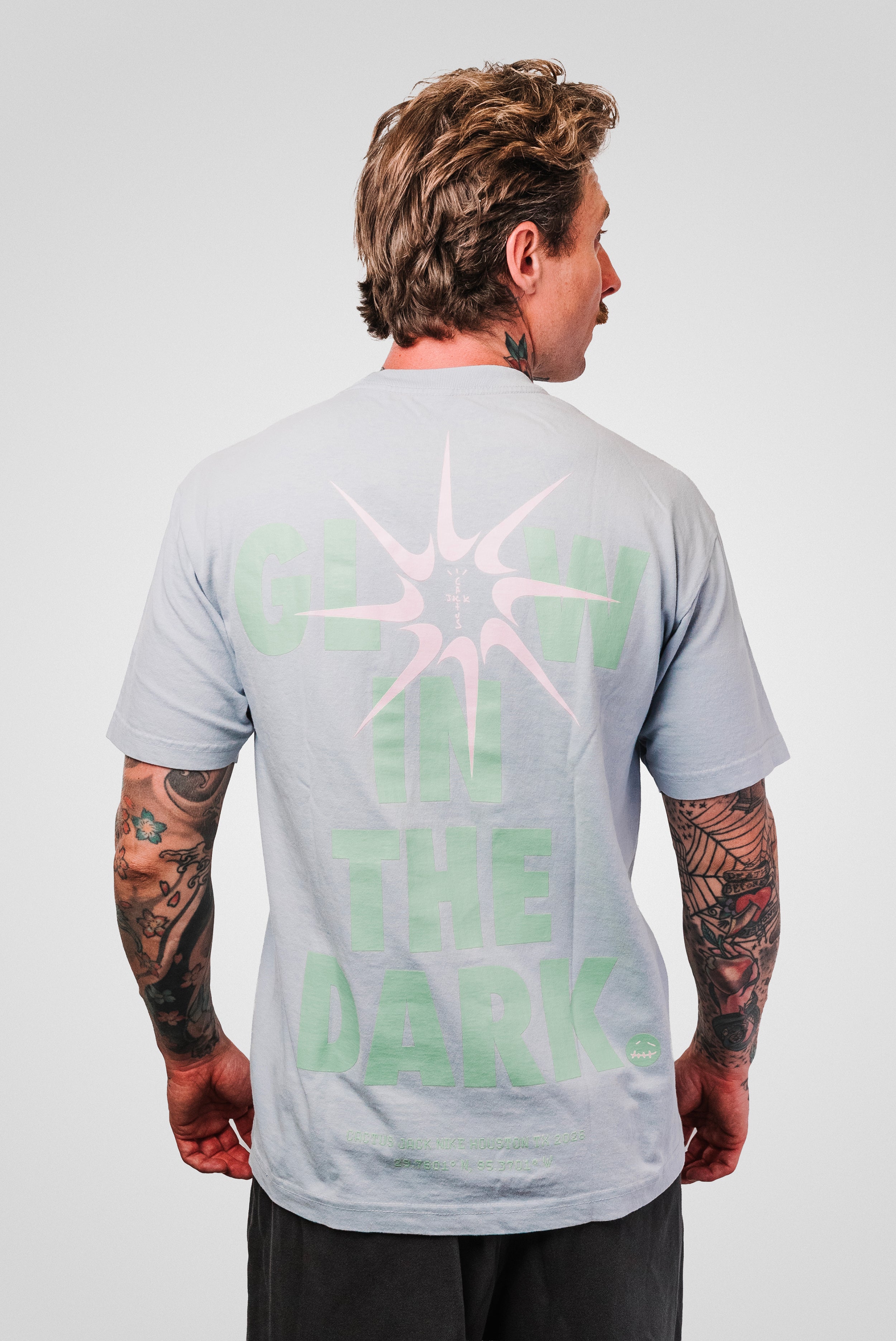 CJ X NIKE T-REXX GLOW TEE GREY - Travis Scott
