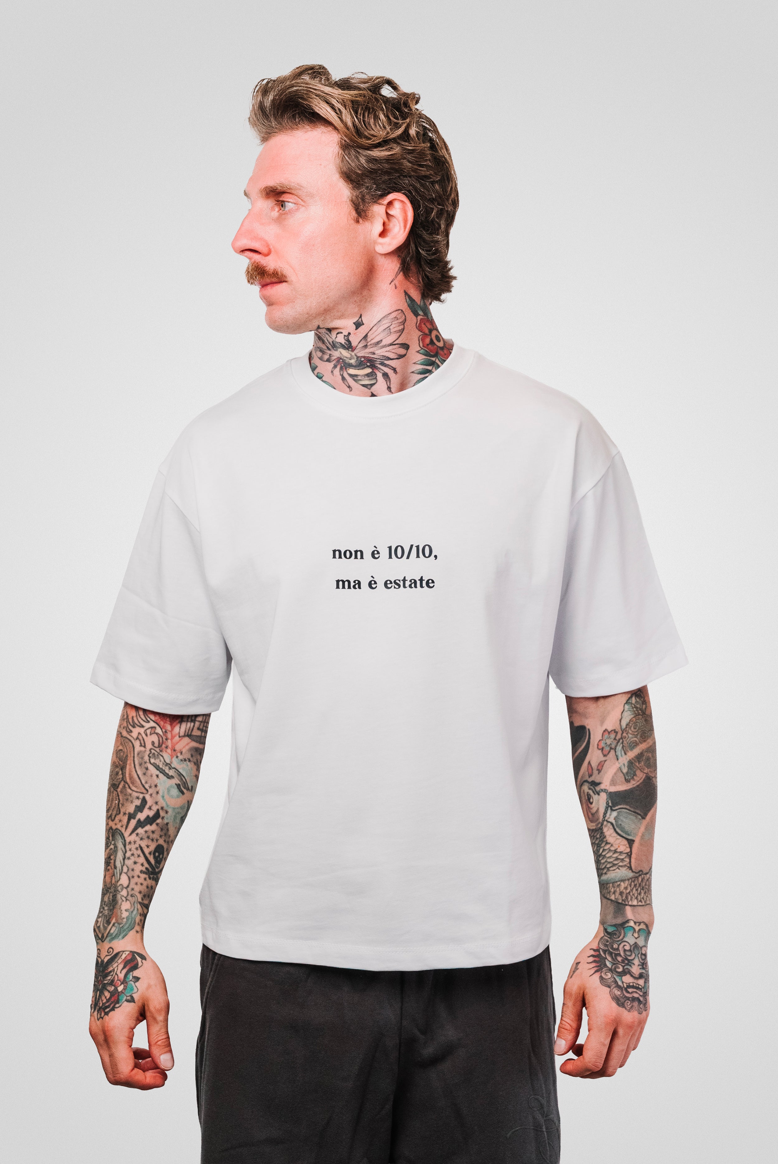 10/10 MA E' ESTATE WHITE BOXY TEE - Replacement Brand