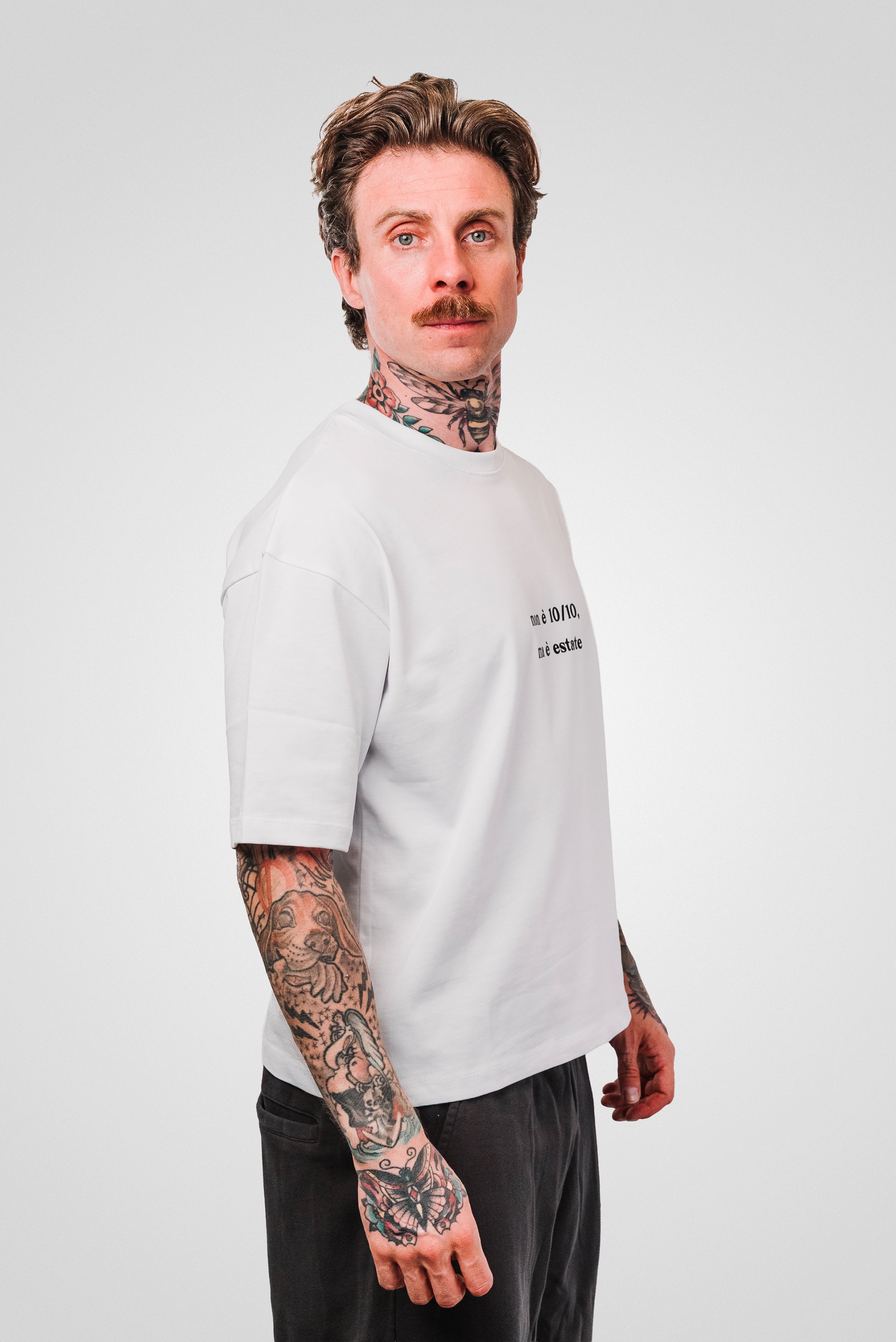 10/10 MA E' ESTATE WHITE BOXY TEE - Replacement Brand