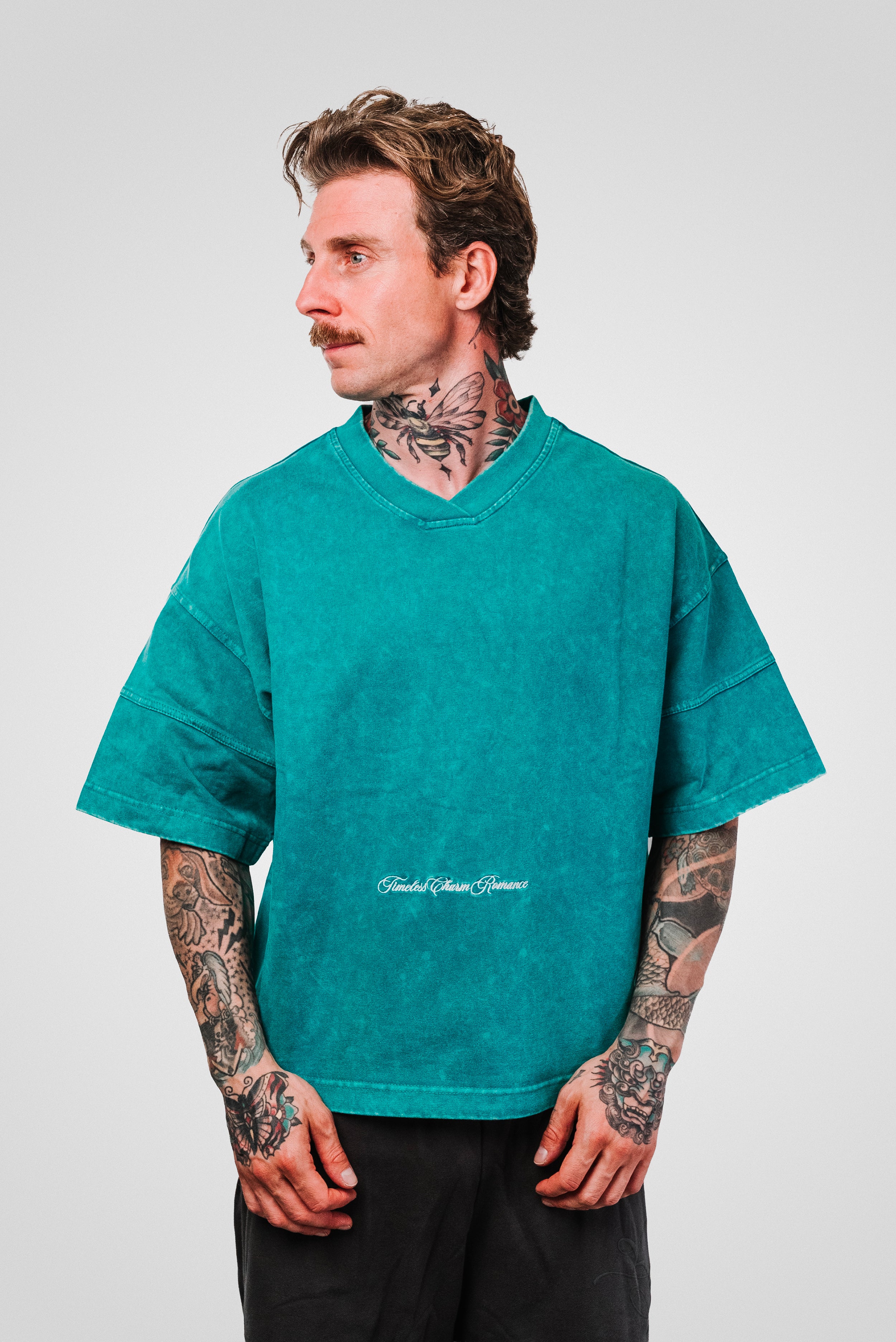 TIMELESS TEE MARBLE GREEN - Mon Elysee