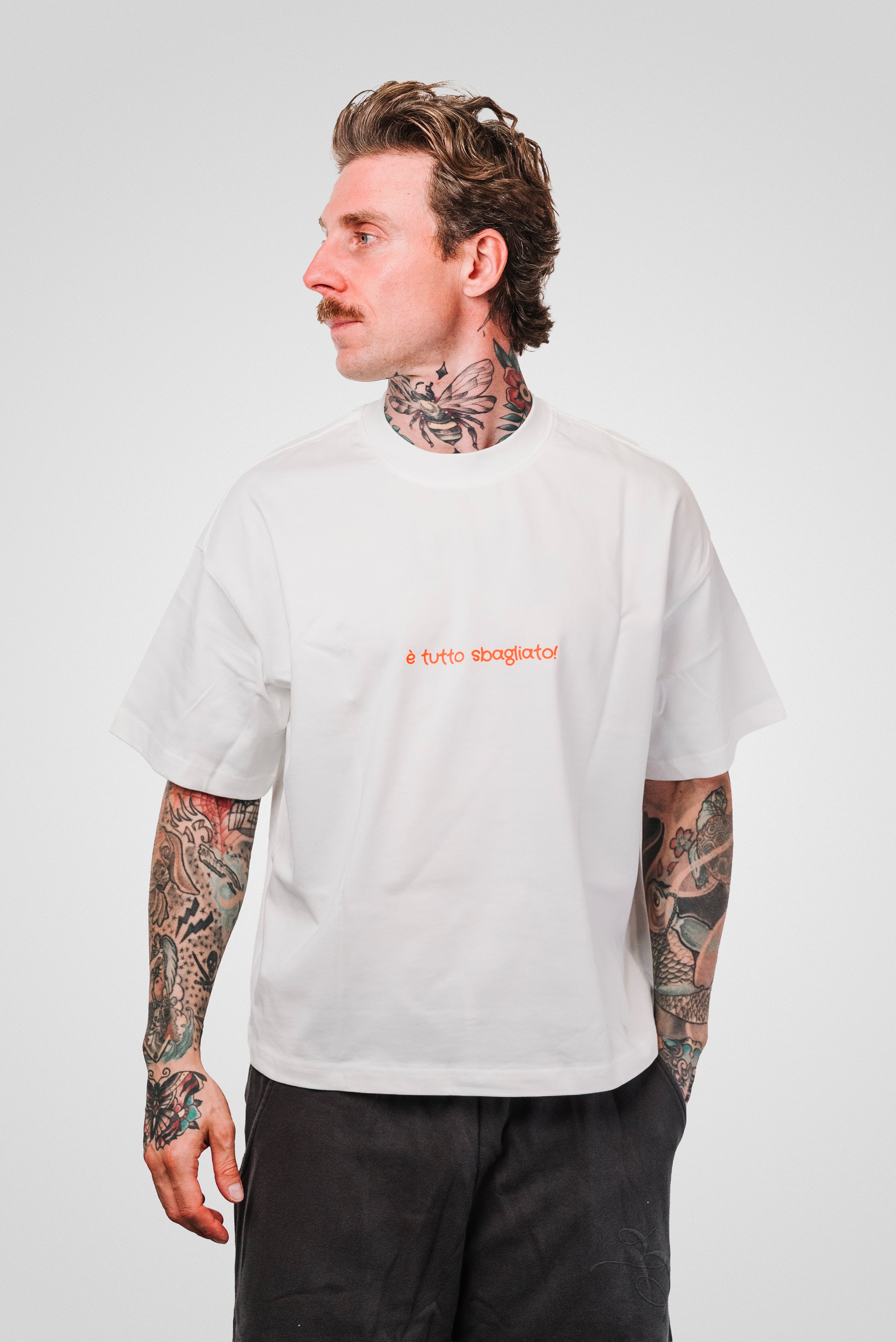 MYKONOS BOXY TEE WHITE - Shoebuya Design