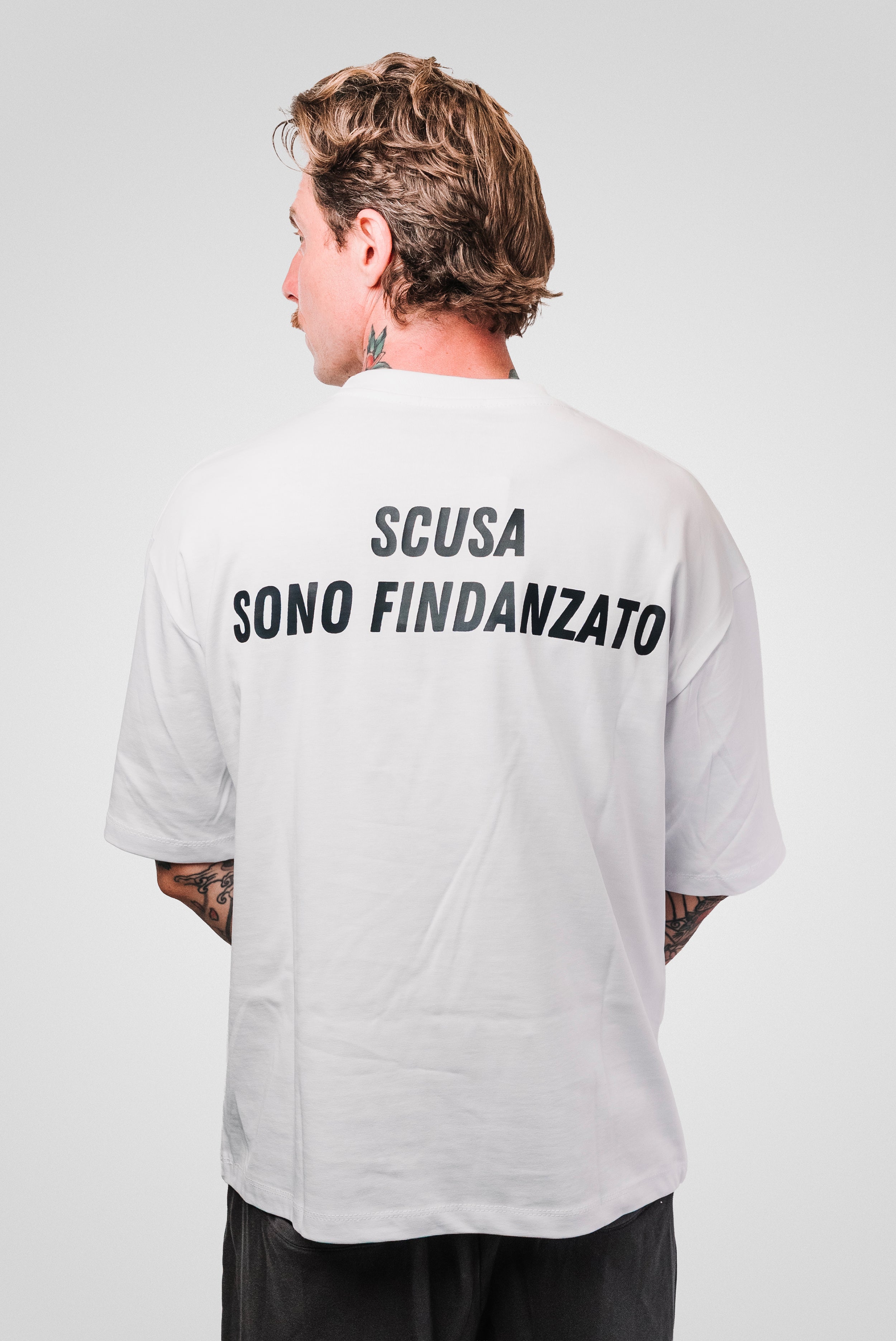 SONO FIDANZATO WHITE BOXY TEE - Replacement Brand