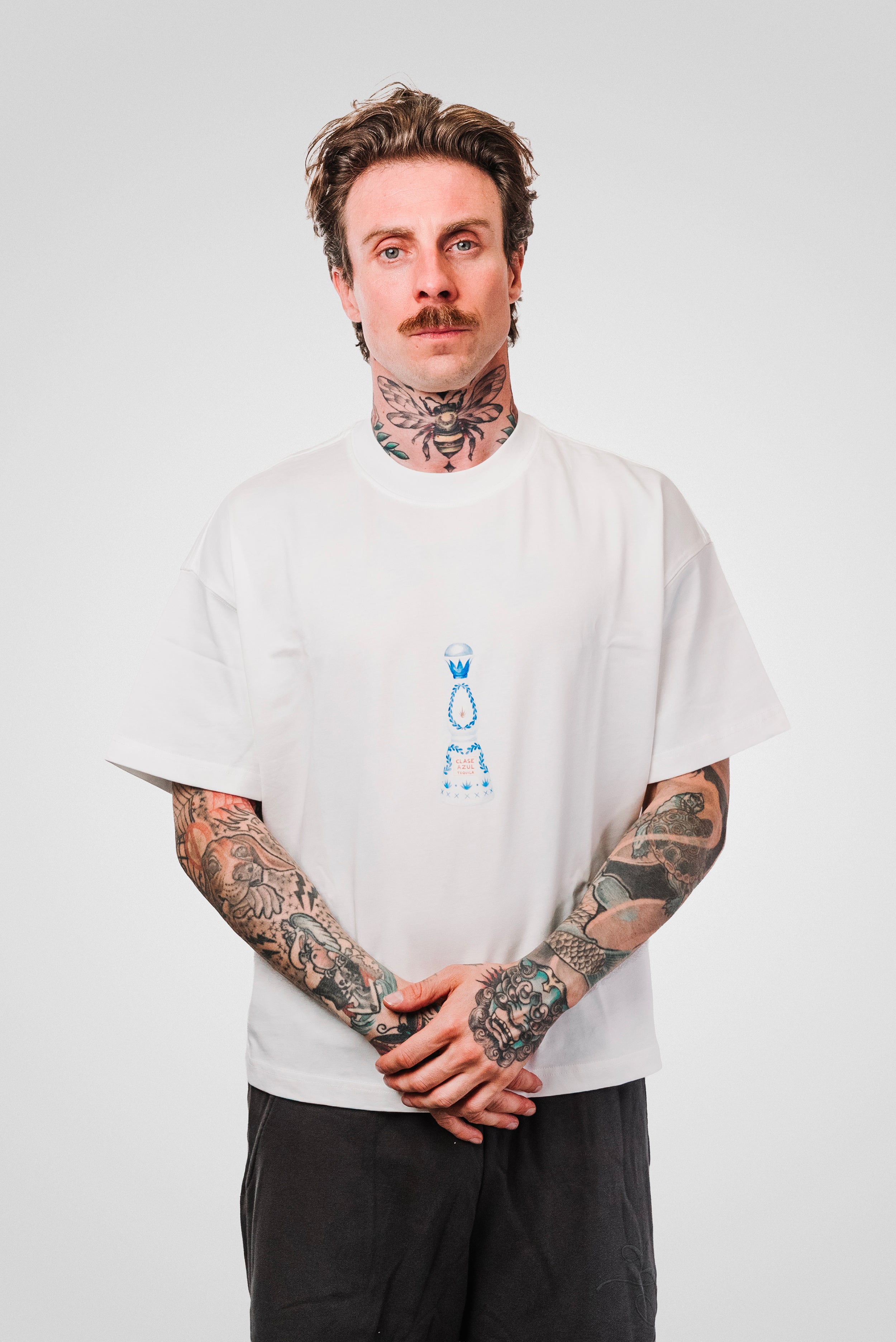 AZUL WHITE TEE - Hangover Brand