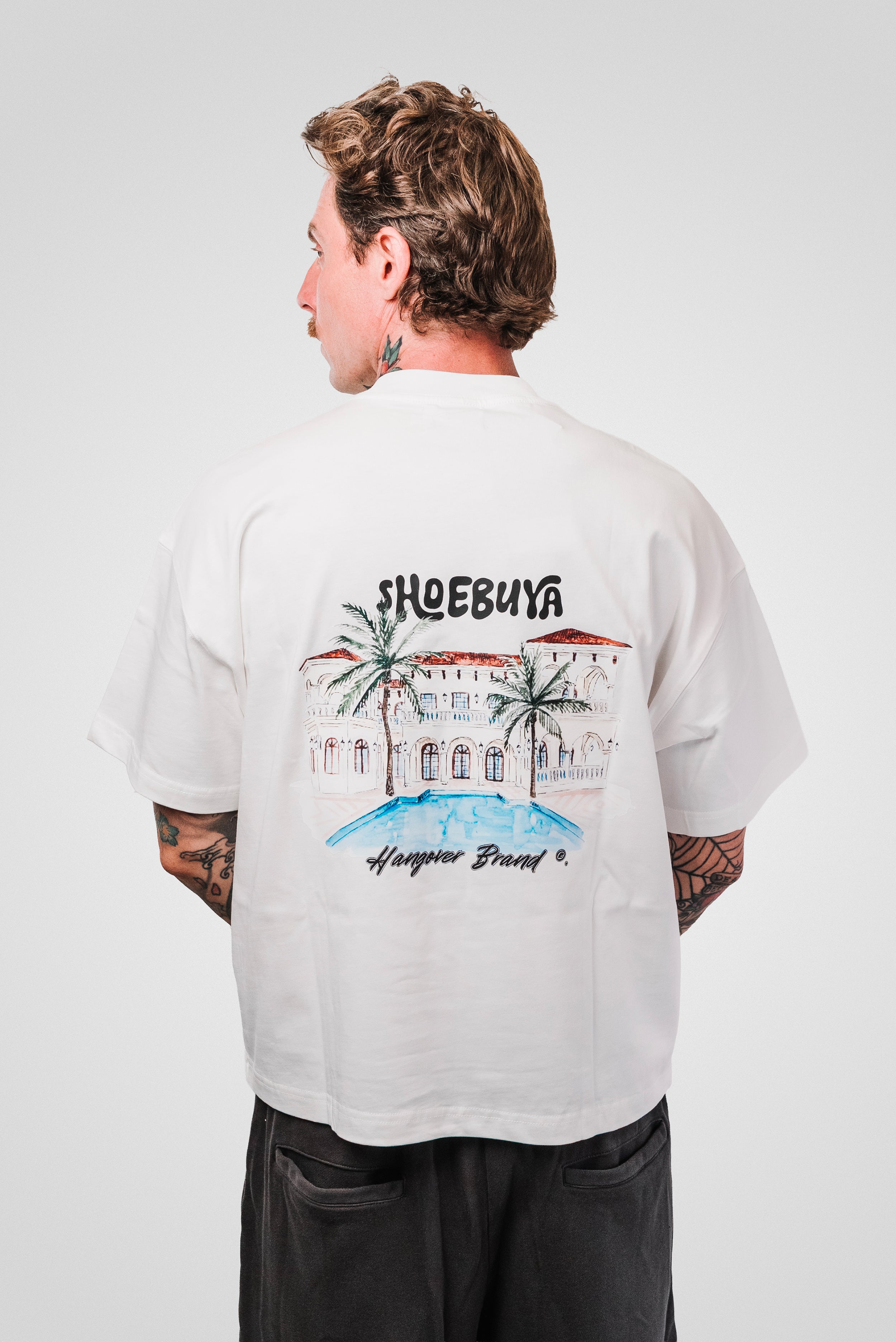 AZUL WHITE TEE - Hangover Brand