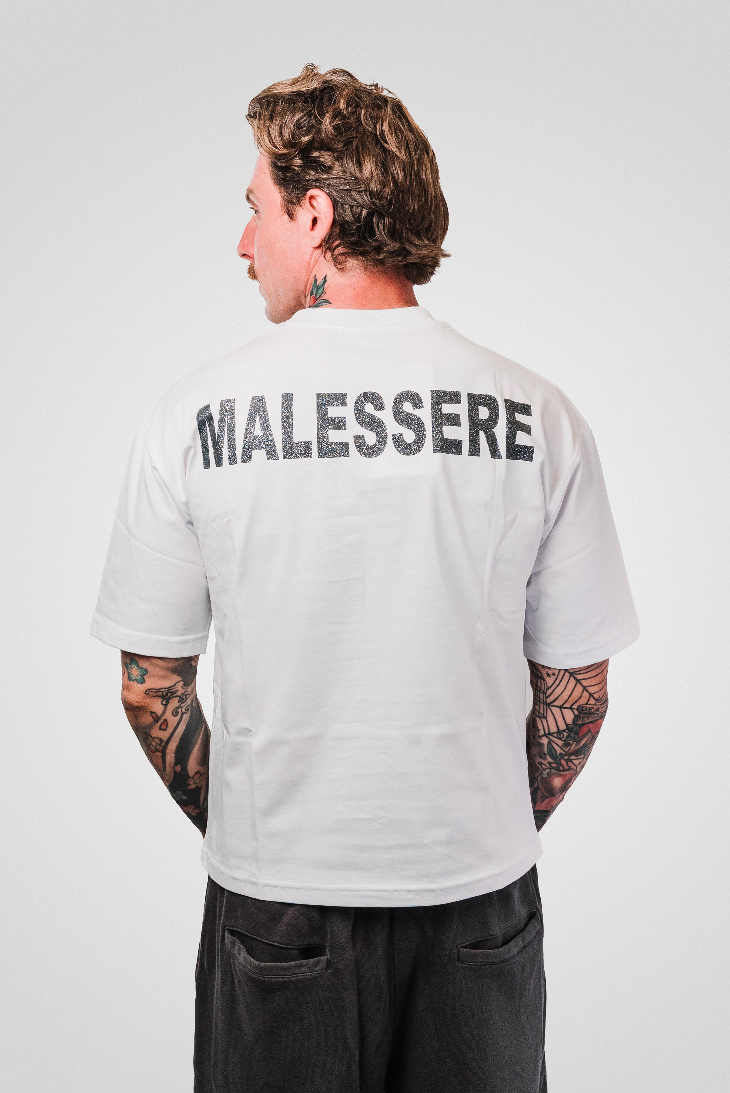 MALESSERE TEE WHITE GLITTER - Replacement Brand
