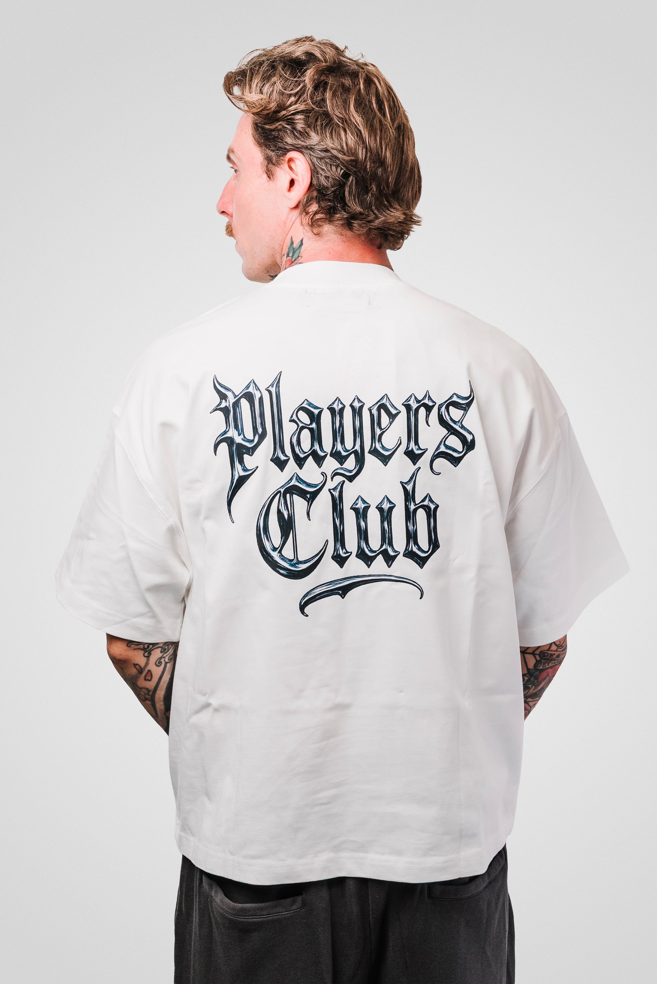 PLAYERS CLUB BOXY TEE WHITE - Malessere Brand