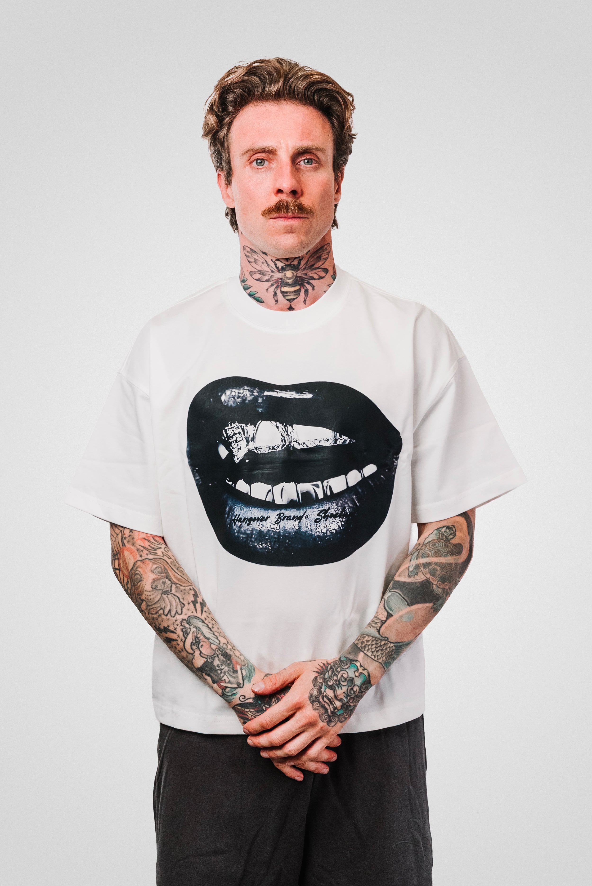 GRILLZ WHITE TEE - Hangover Brand