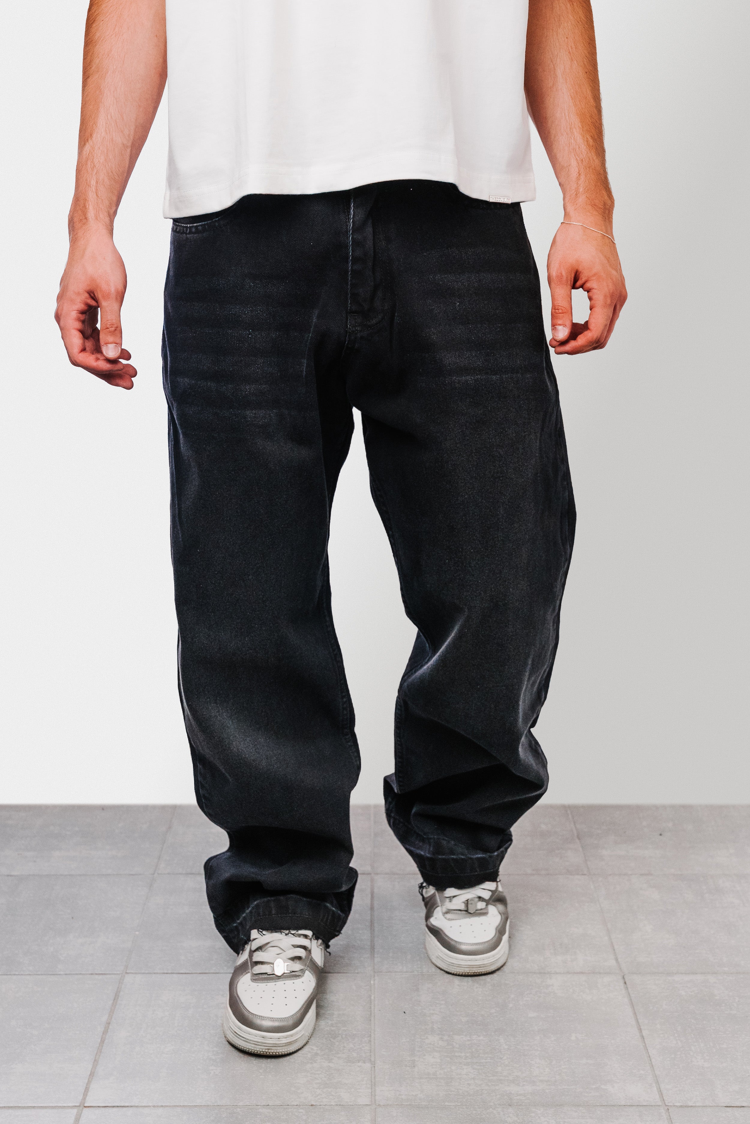 JEANS WASHED BLACK - ALESSIO GIFFI